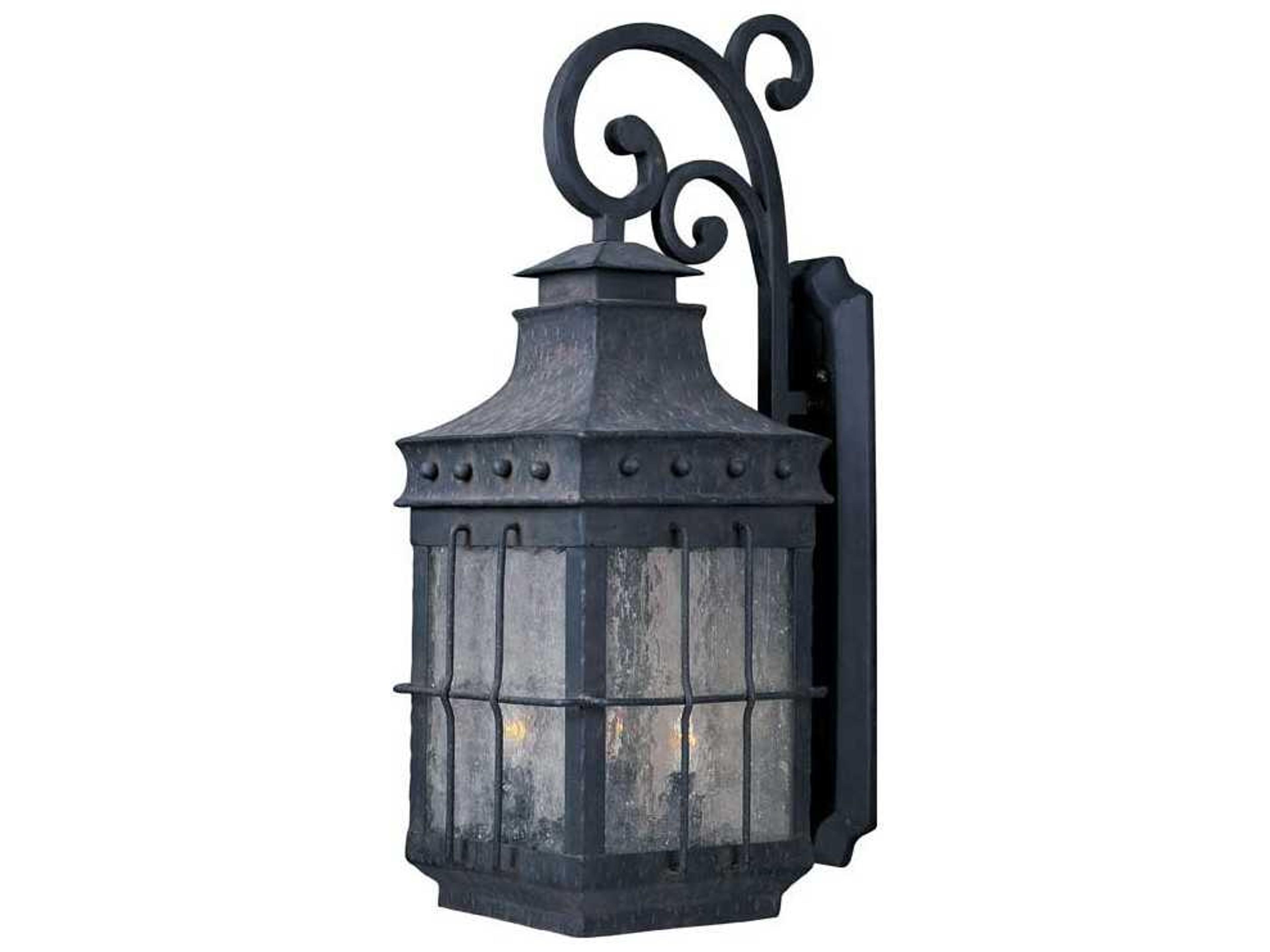 Nantucket & Seedy Glass Incandescent Outdoor Wall Light