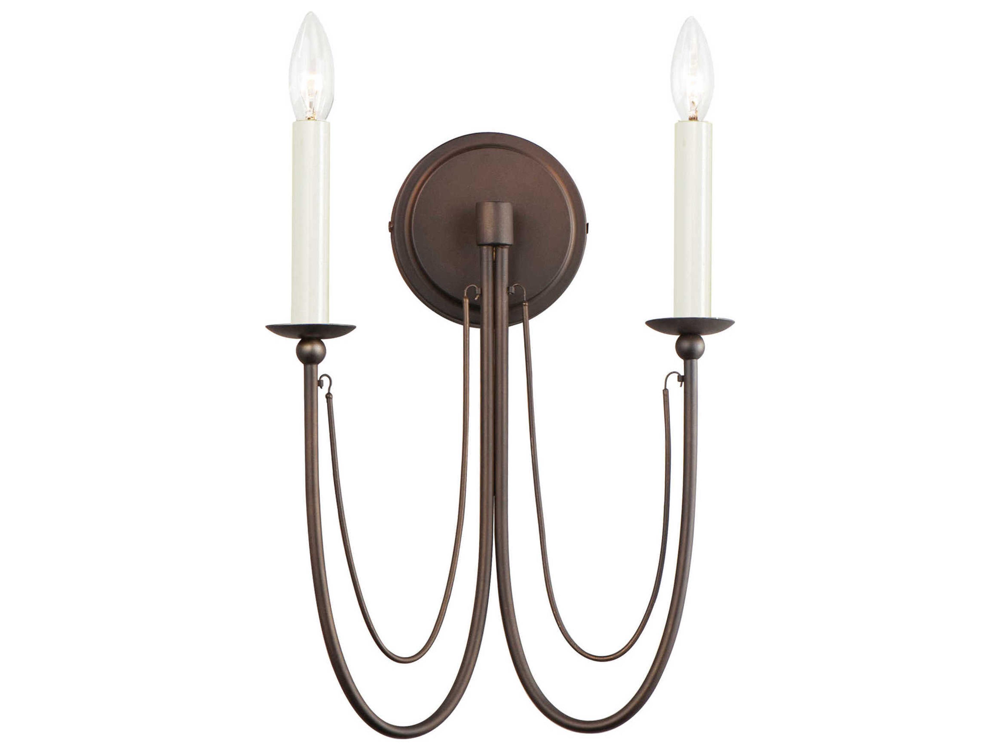 Plumette 2-Light Chestnut Bronze Wall Sconce