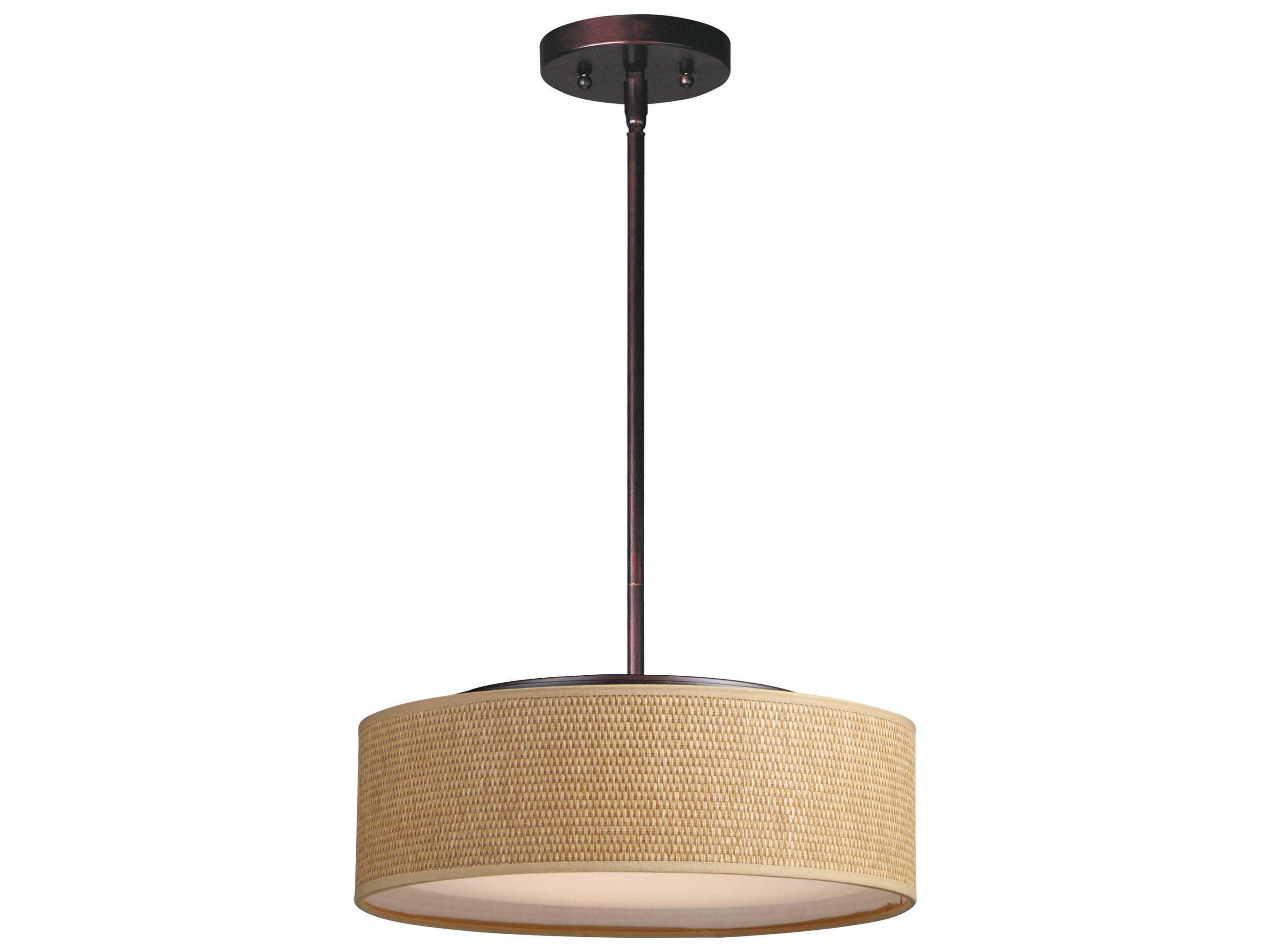 Prime 3-Light Oil Rubbed Bronze LED Drum Pendant