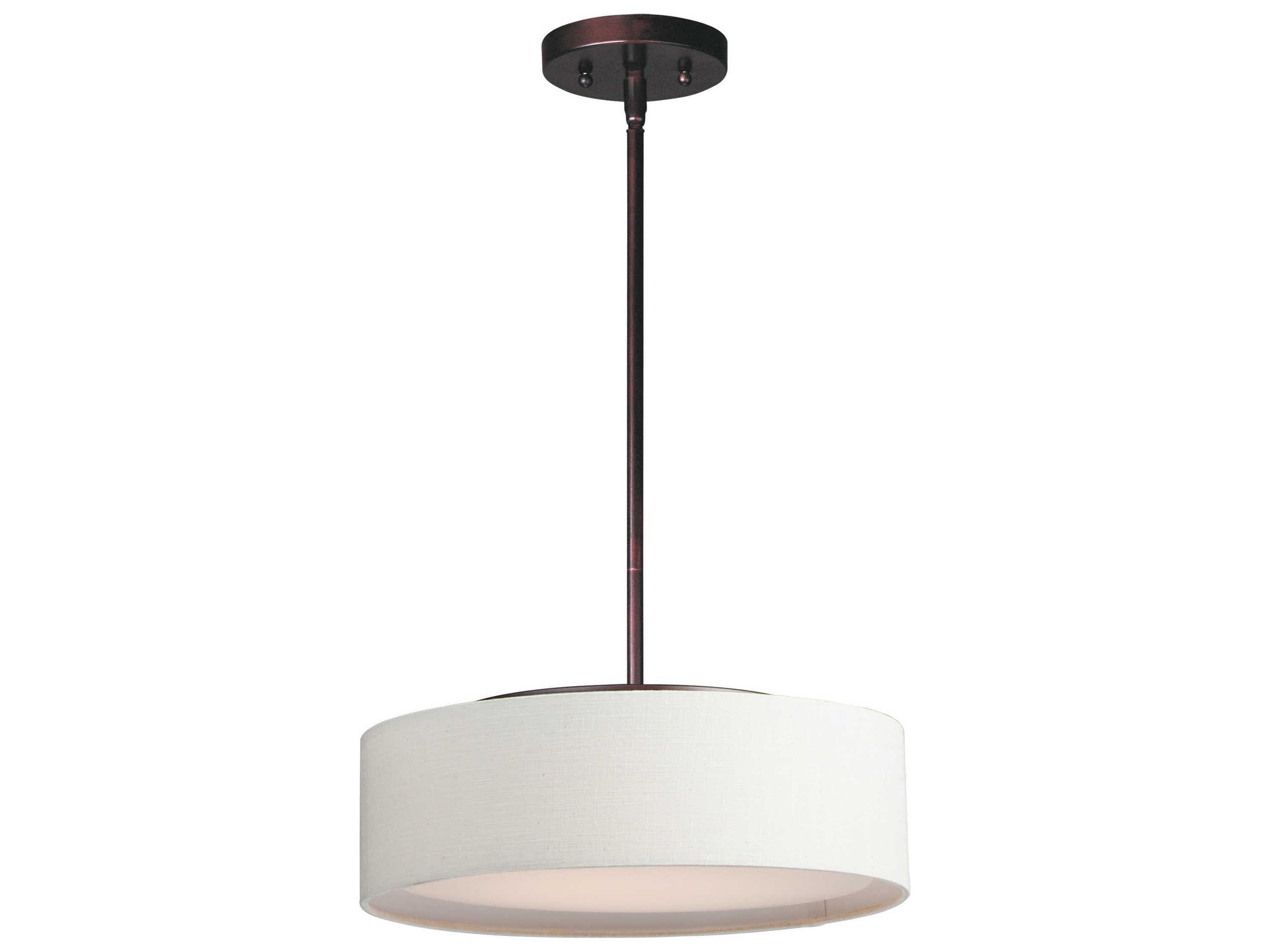 Prime 3-Light Oil Rubbed Bronze LED Drum Pendant