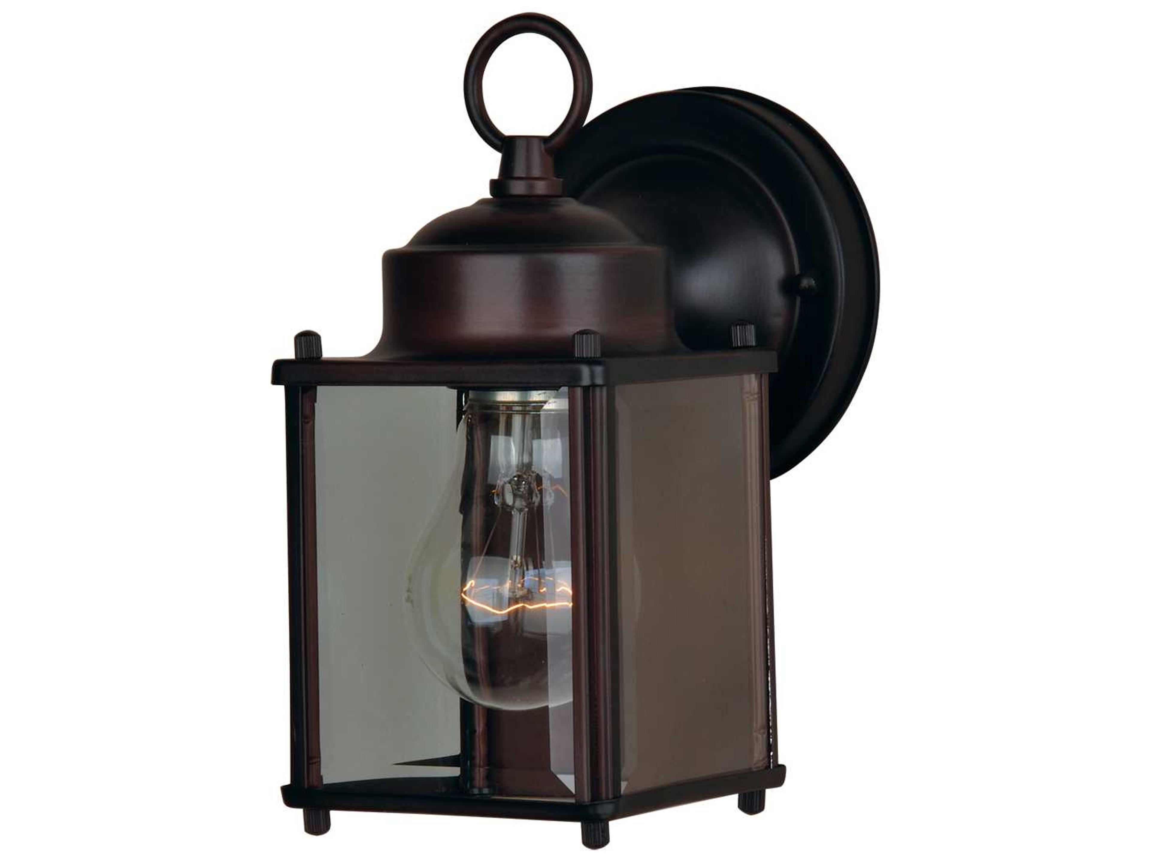 Side Door & Clear Glass Outdoor Wall Light