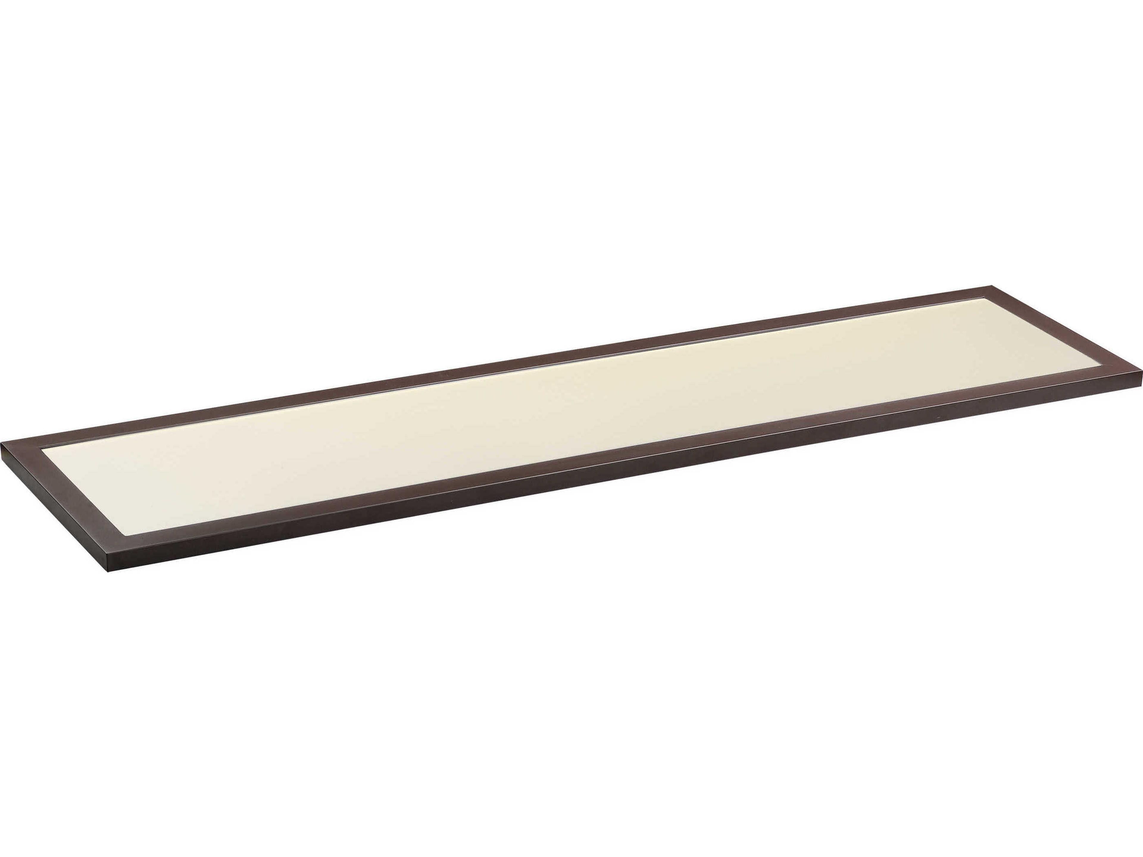 Sky Panel 1-Light Bronze Glass LED Linear Flush Mount