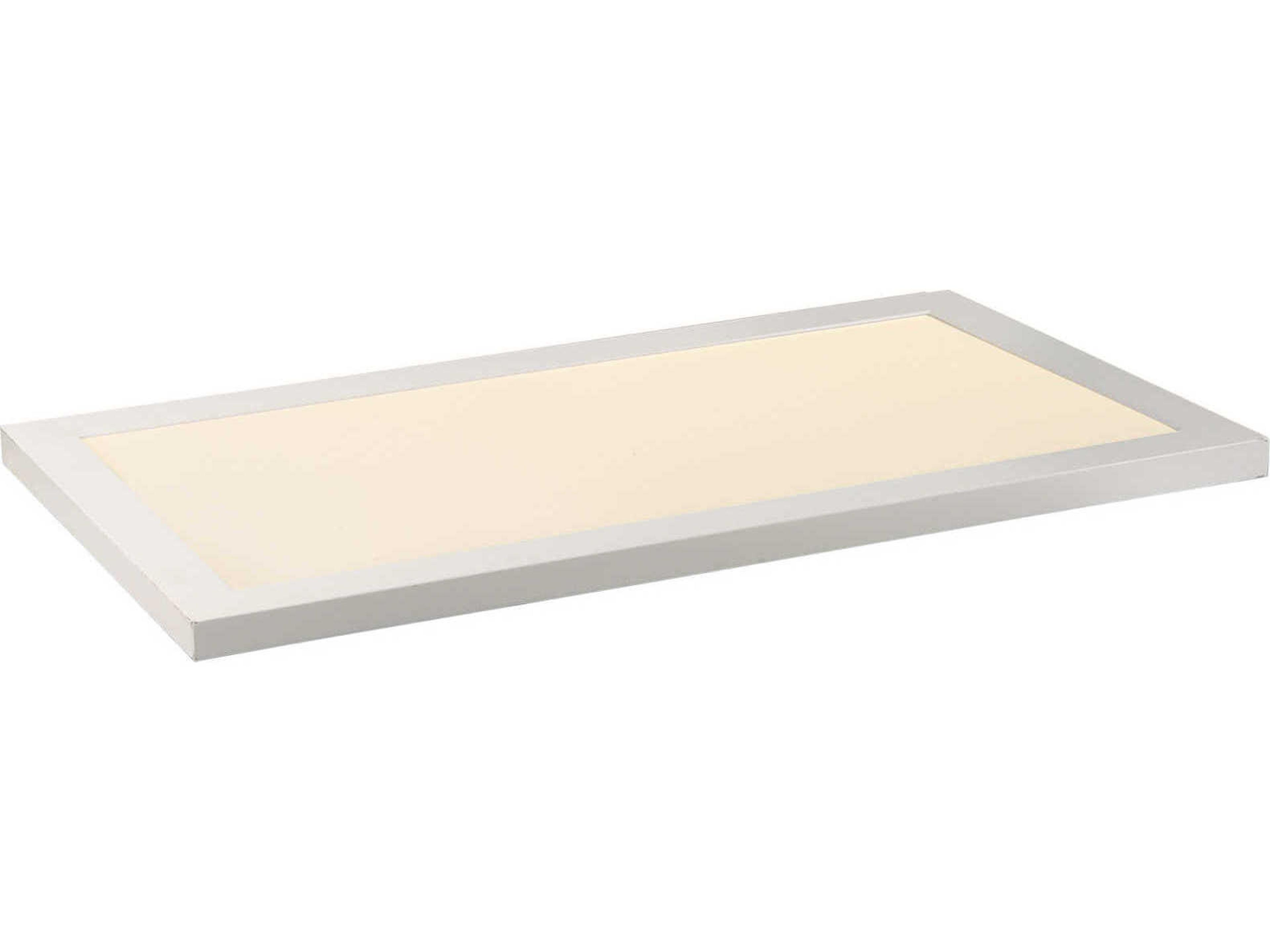 Sky Panel 1-Light White Glass LED Linear Flush Mount