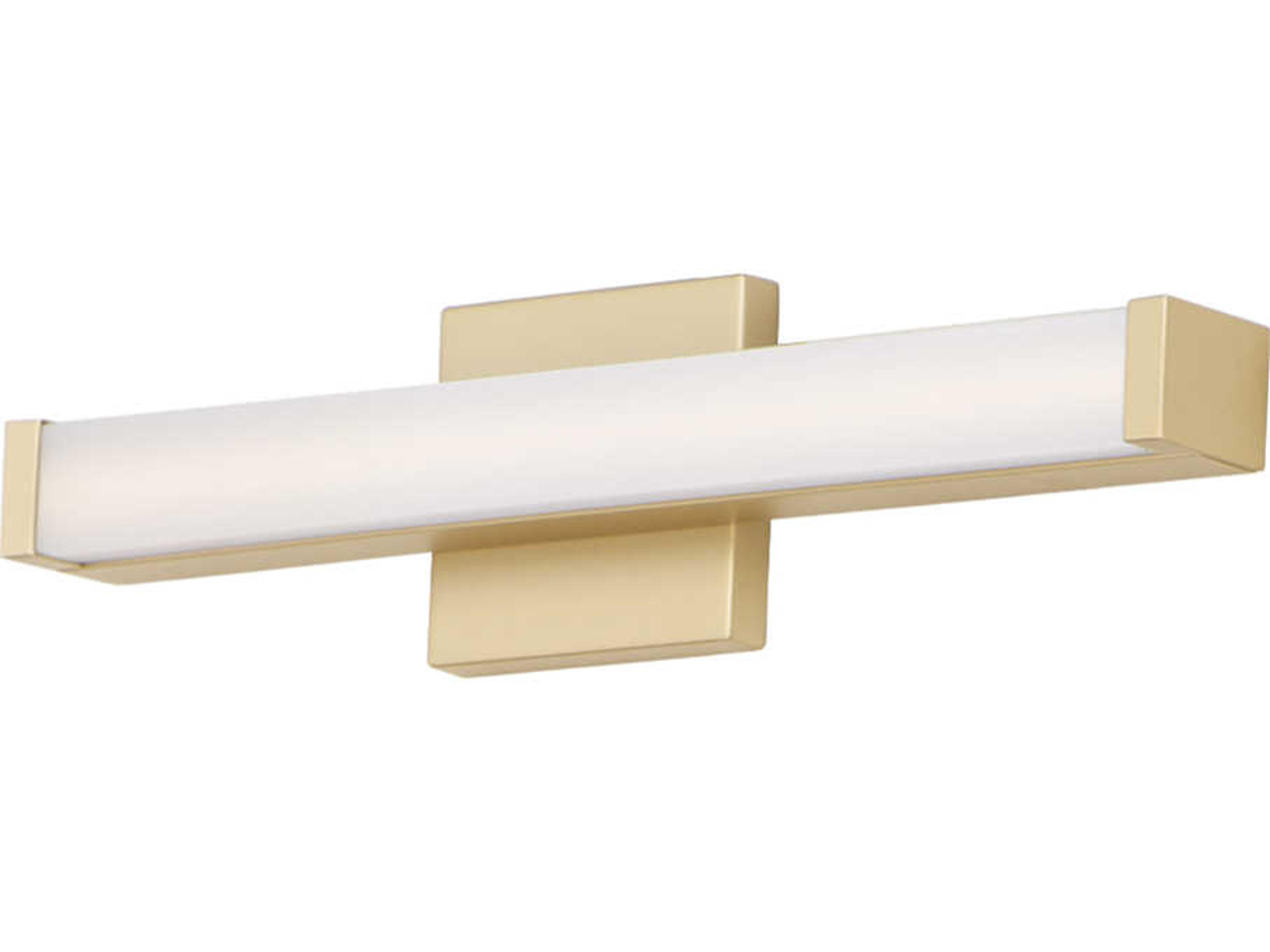 Spec 1-Light Gold LED Vanity Light