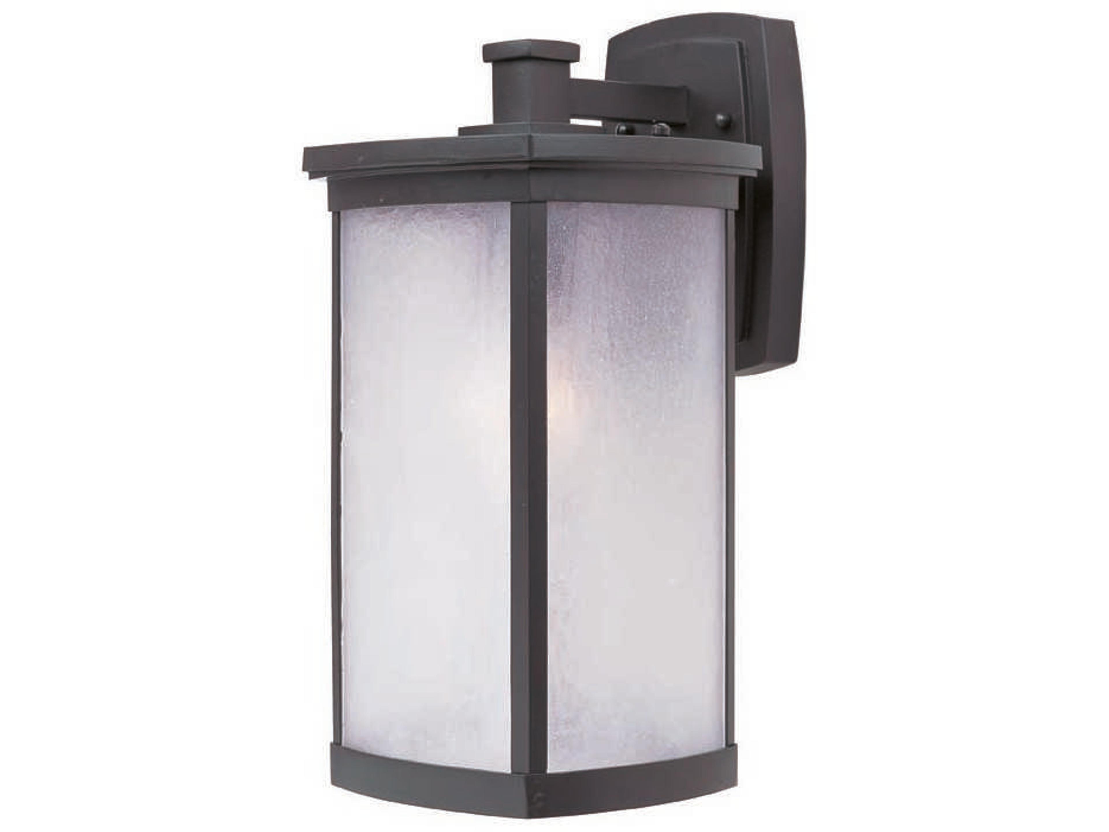 Terrace & Frosted Seedy Glass Incandescent Outdoor Wall Light