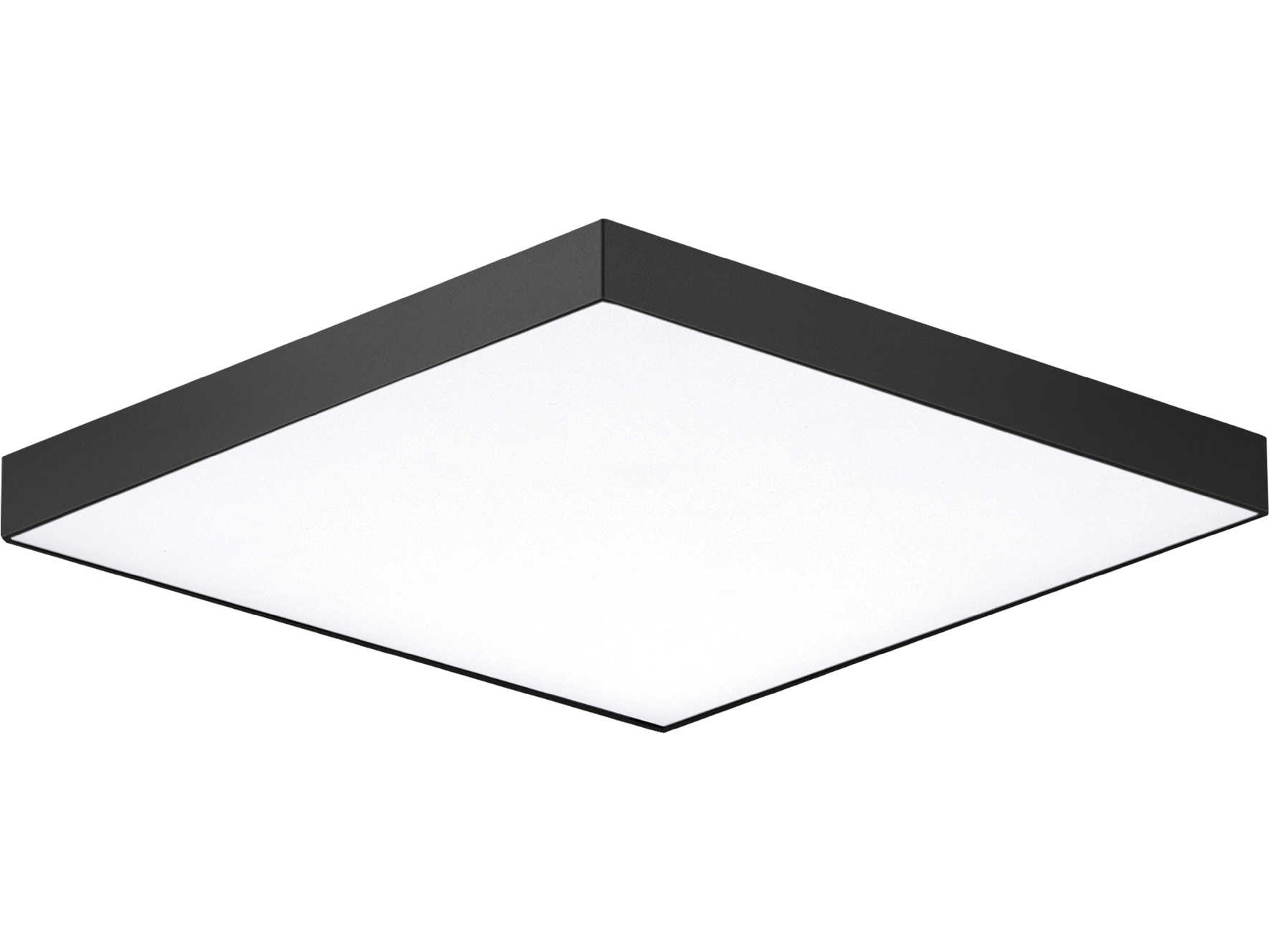 Trim 1-Light Black LED Geometric Flush Mount