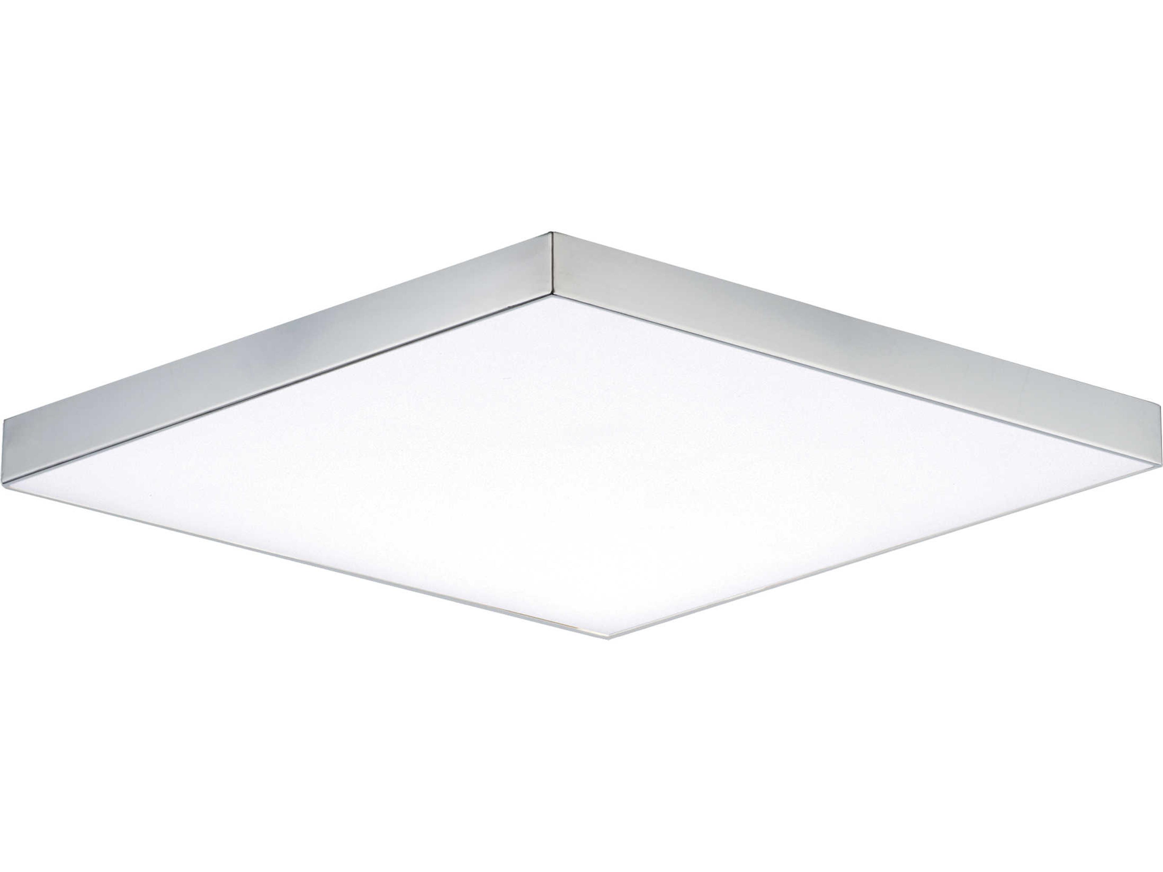 Trim 1-Light Polished Chrome LED Geometric Flush Mount