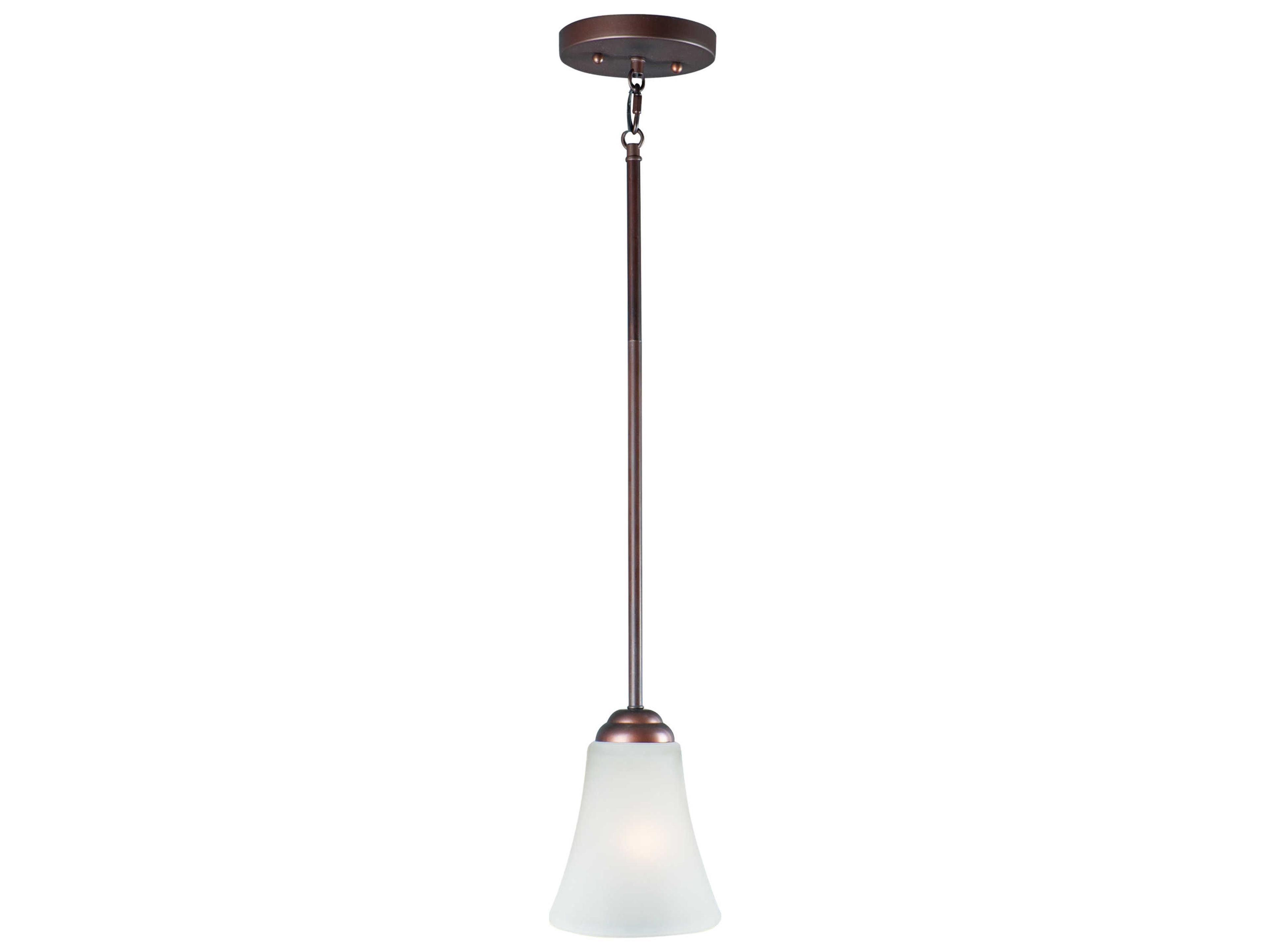 Vital 1-Light Bronze Glass Bell Mini Pendant