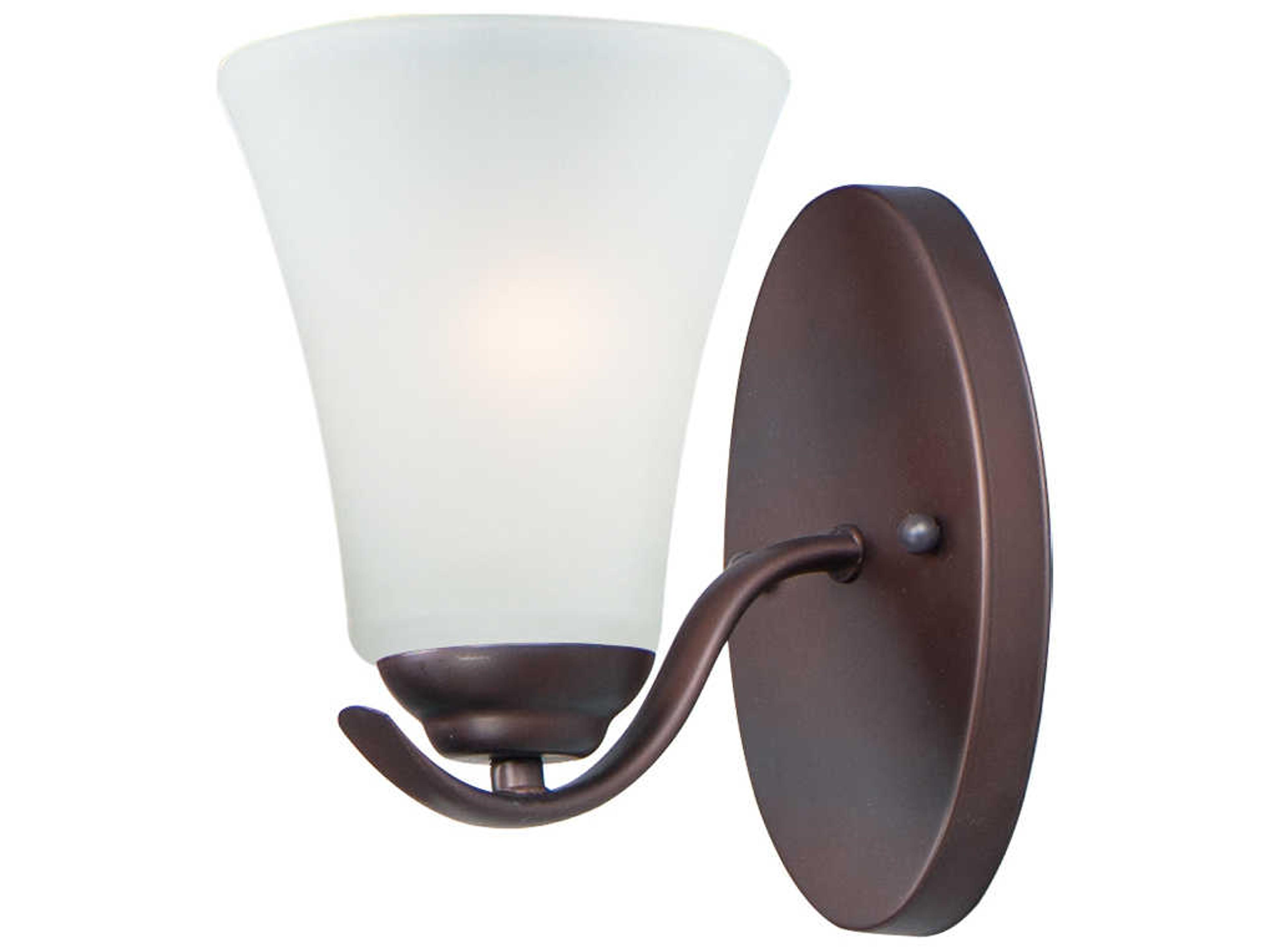 Vital 1-Light Bronze Glass Wall Sconce