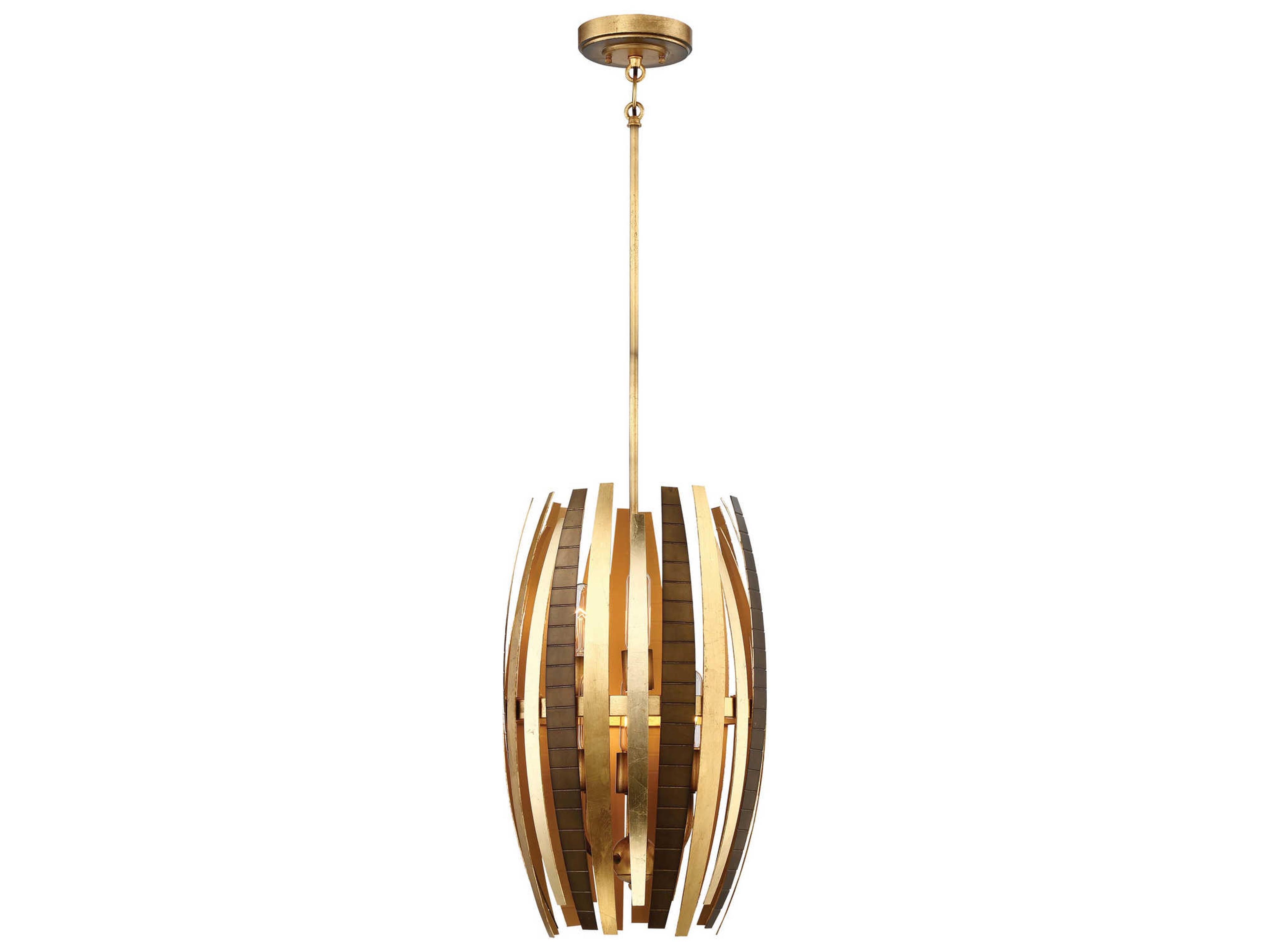 Manitou 6-Light Ardor Gold Cylinder Pendant