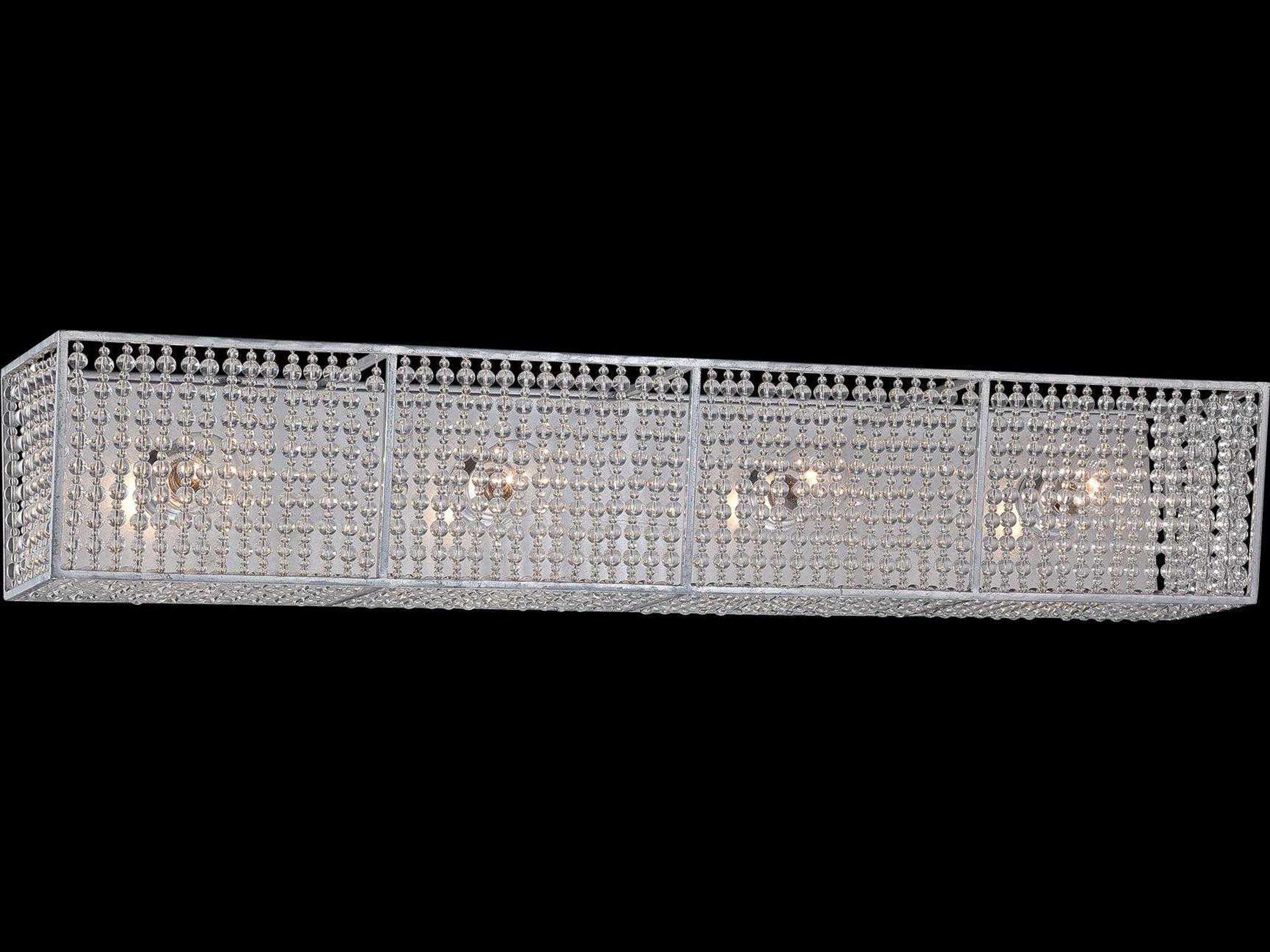 Saybrook Catalina Silver Glass Vanity Light