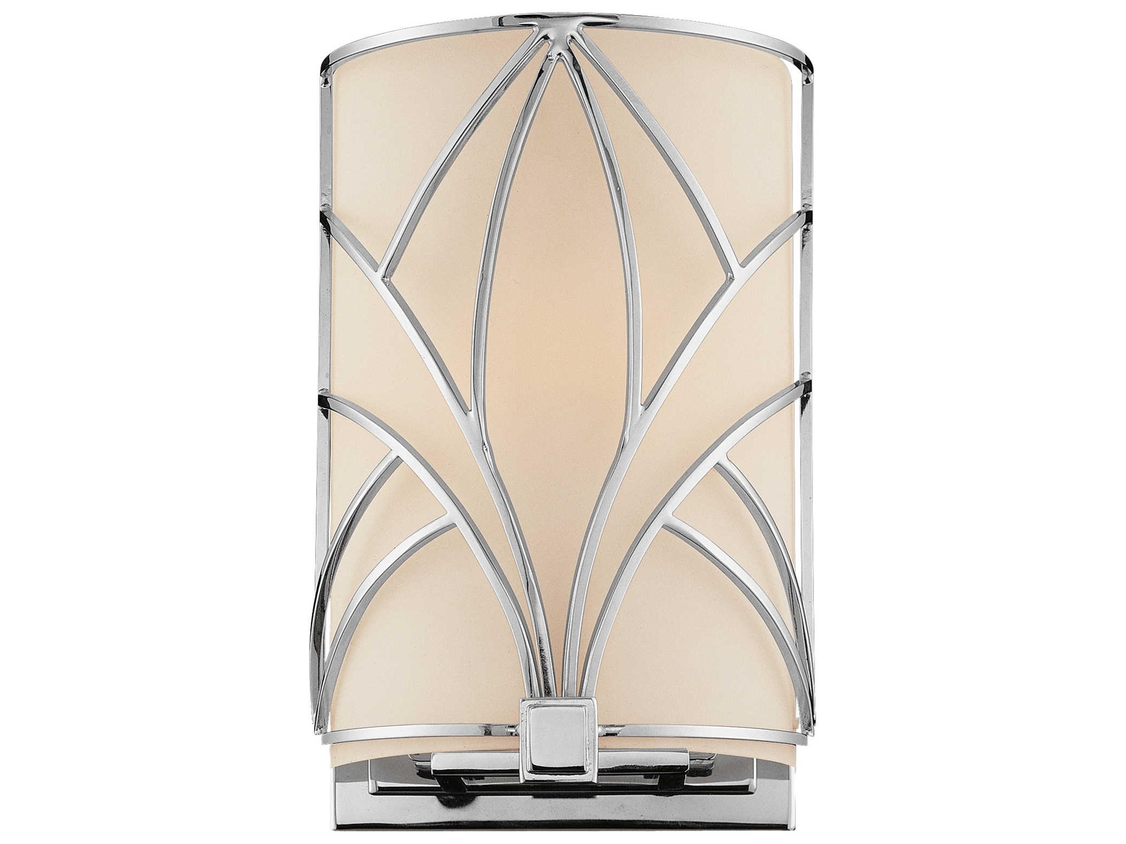 Storyboard 1-Light Chrome Glass Wall Sconce