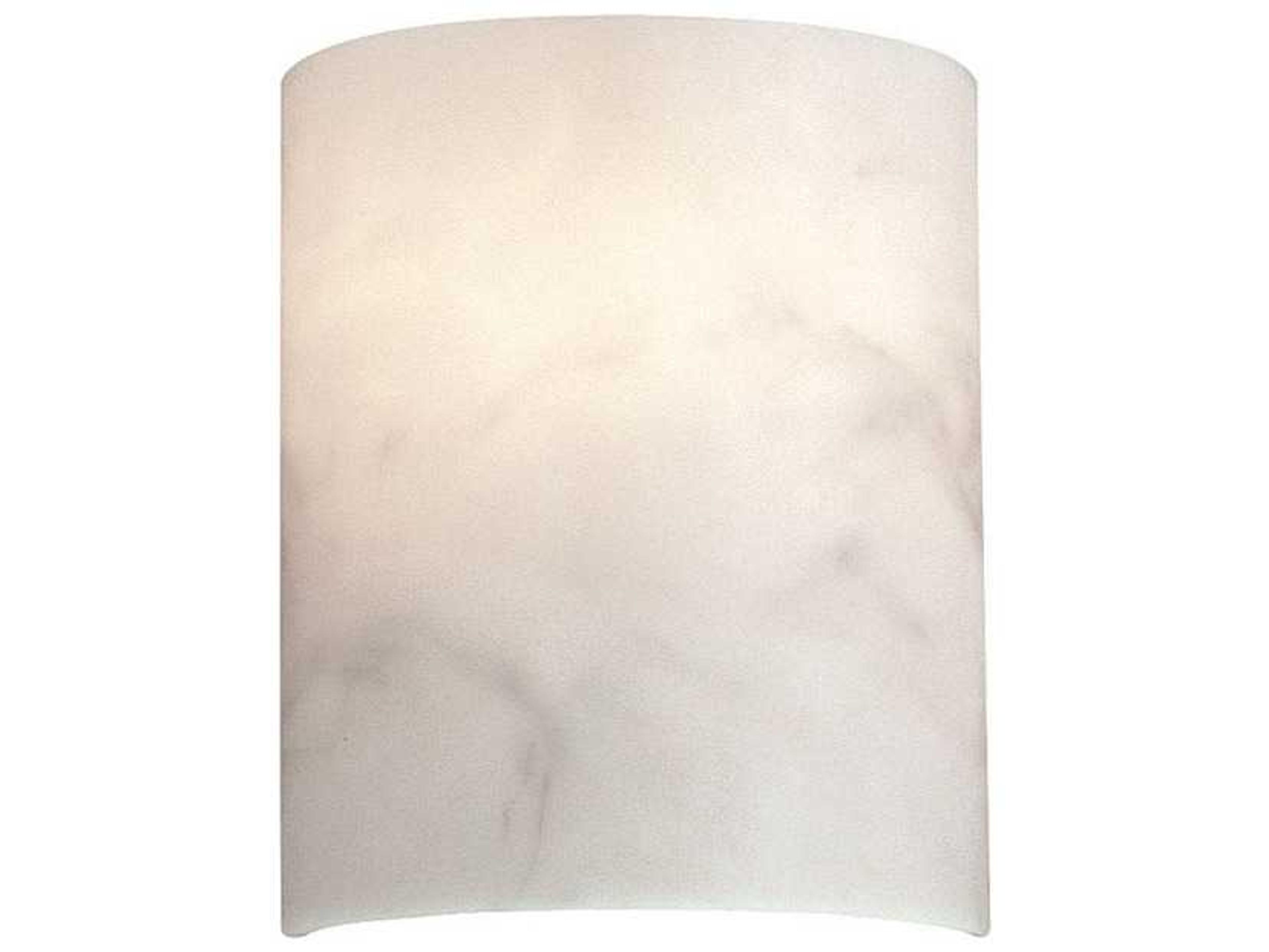 1-Light White Glass Wall Sconce