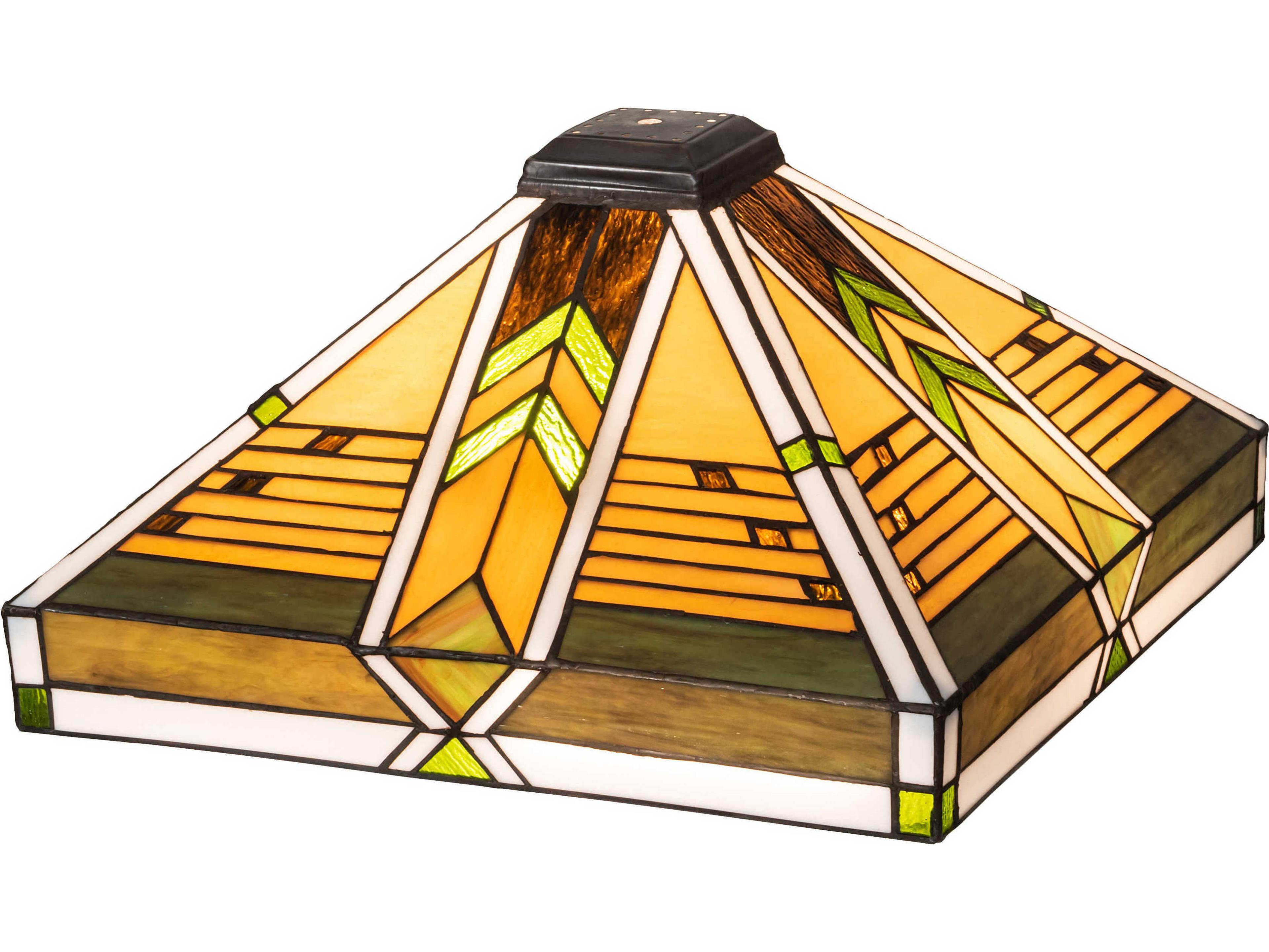 Abilene Sunflower / Green 17" Shade