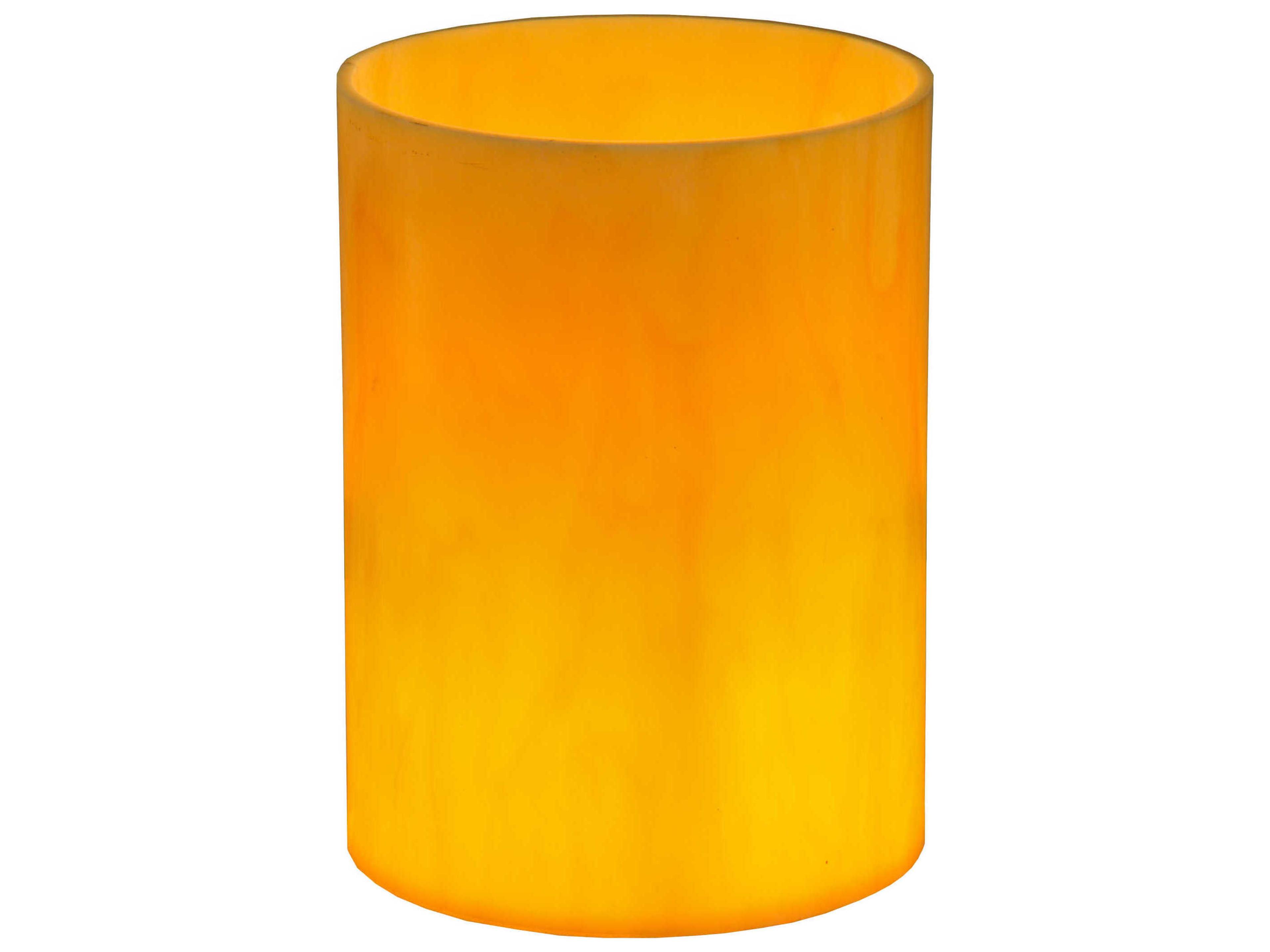 Cylinder Earth Marble Acrylic Flat Top Shade