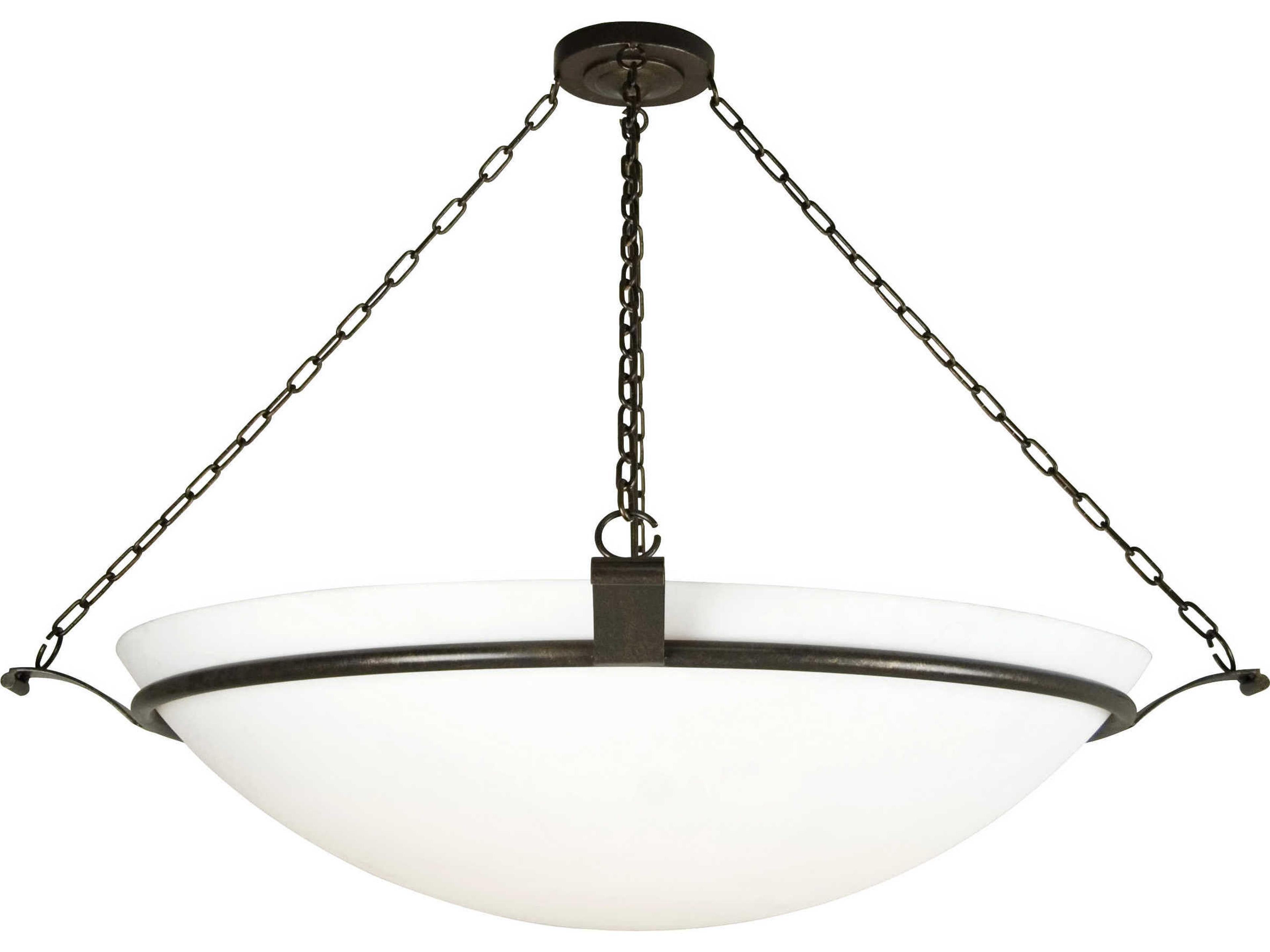 Almeria 8-Light Black White Bowl Pendant