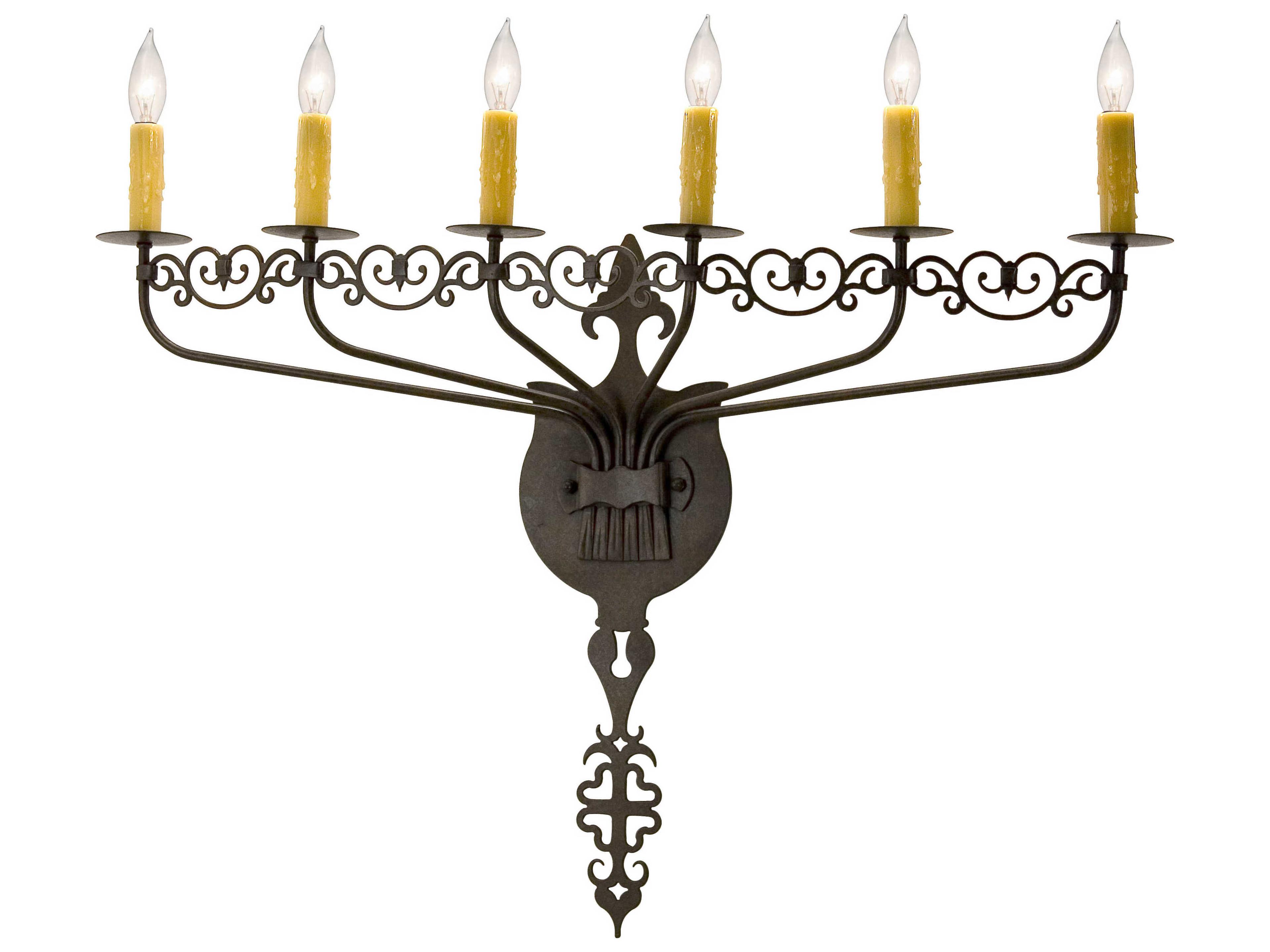 Almonte 6-Light Chestnut Brown Vanity Light