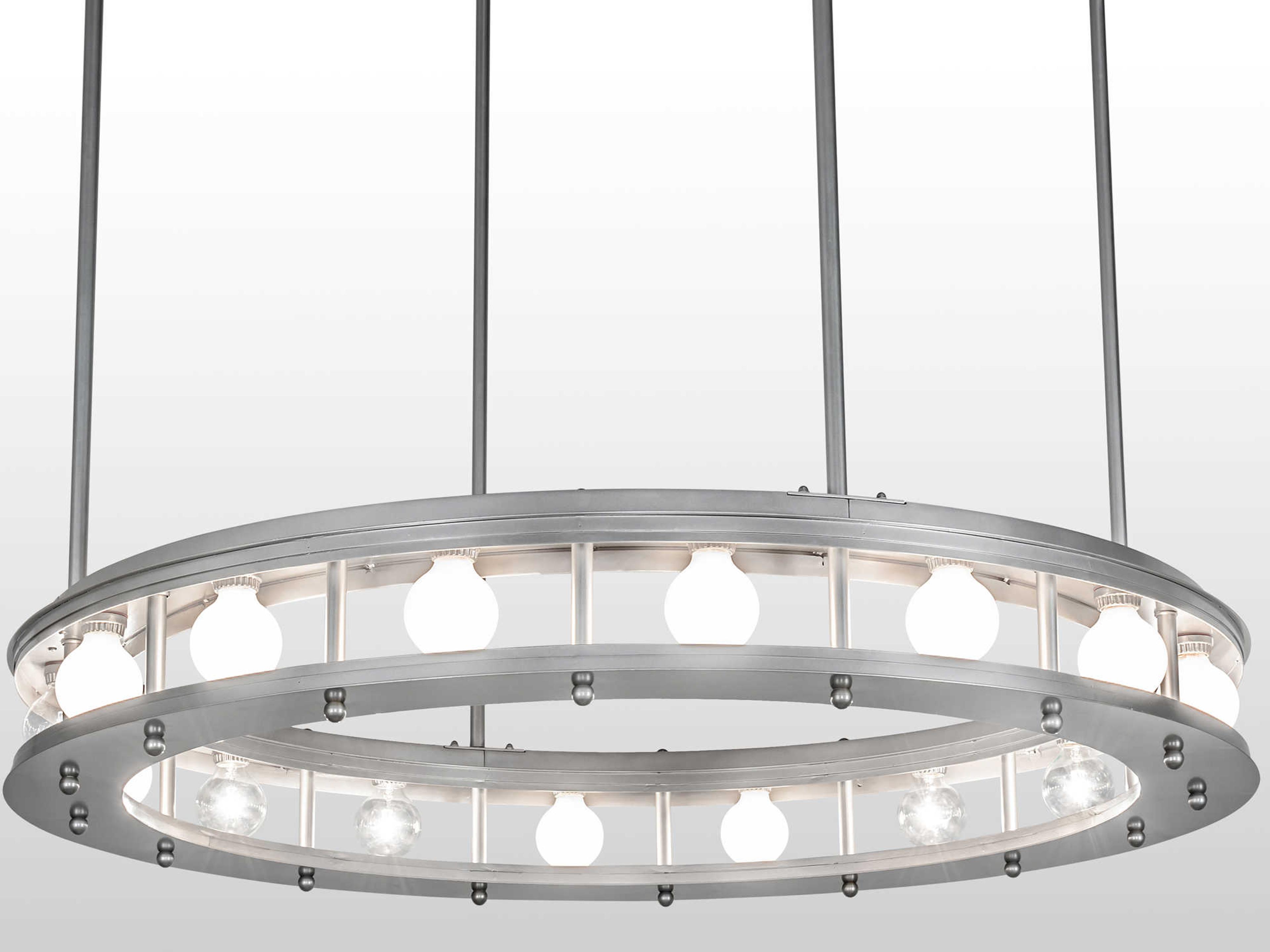 Meyda 16-Light6-Light Nickel Round Pendant
