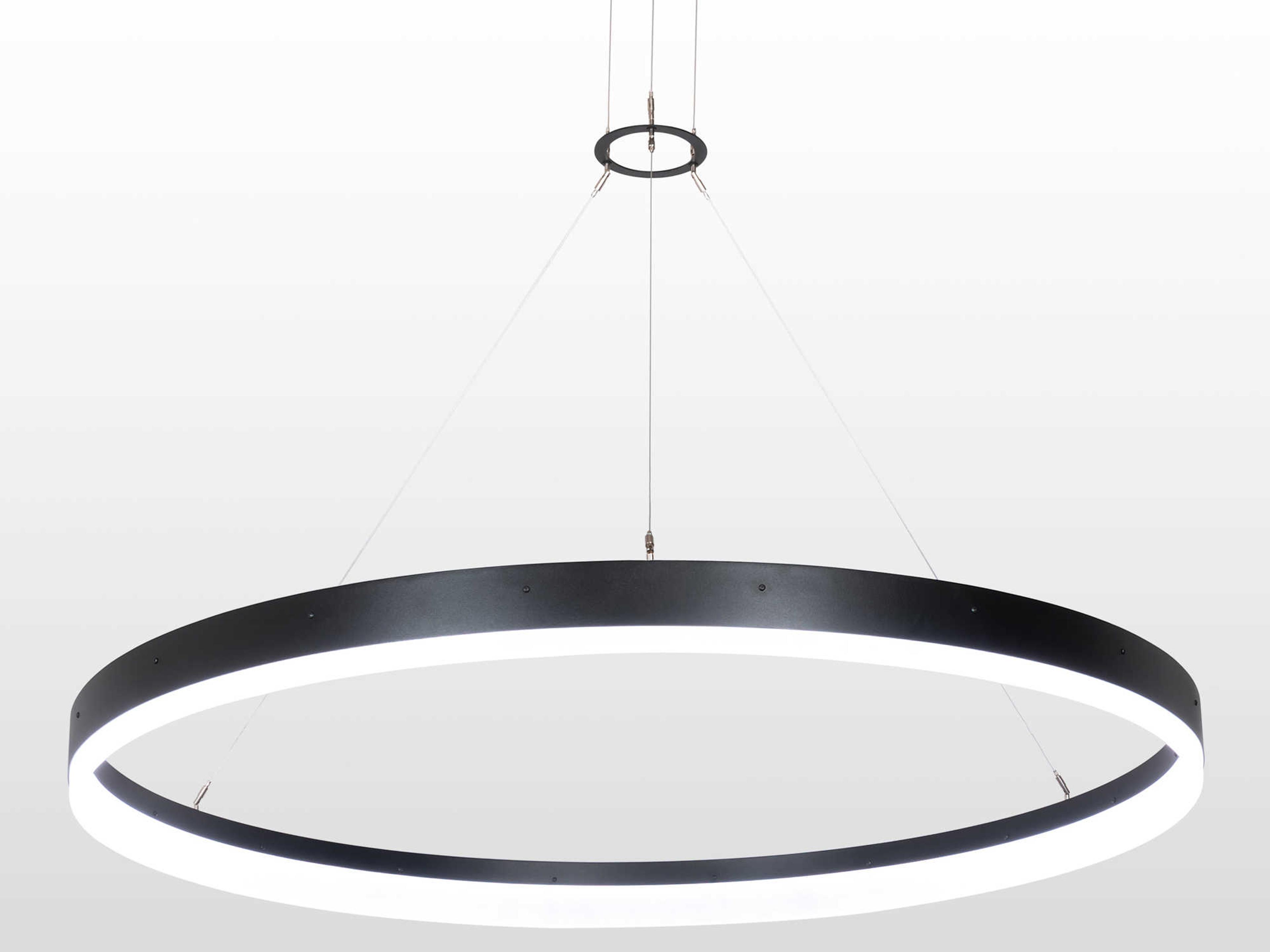 Anillo Black LED Round Pendant