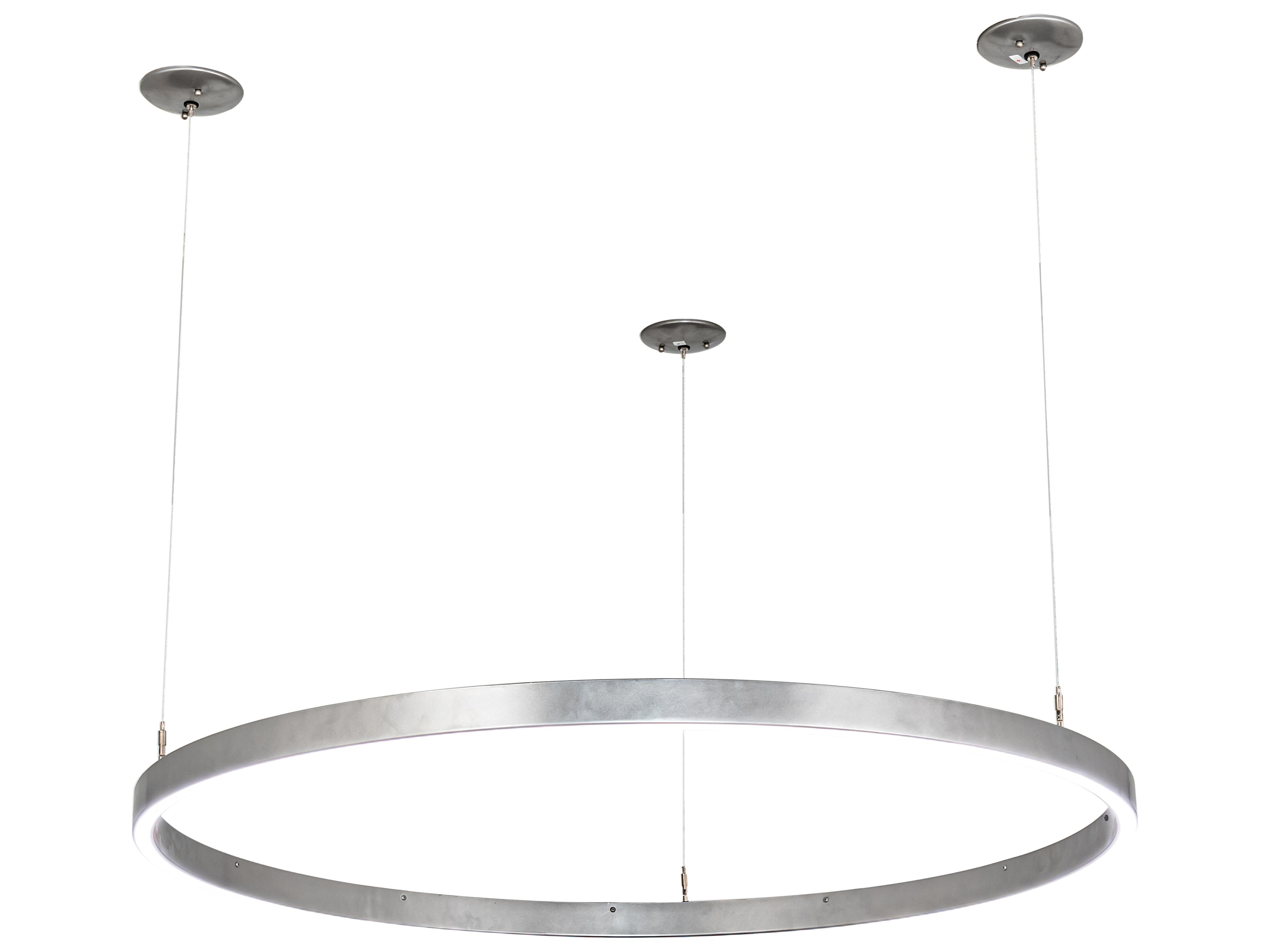 Anillo Nickel White LED Round Pendant