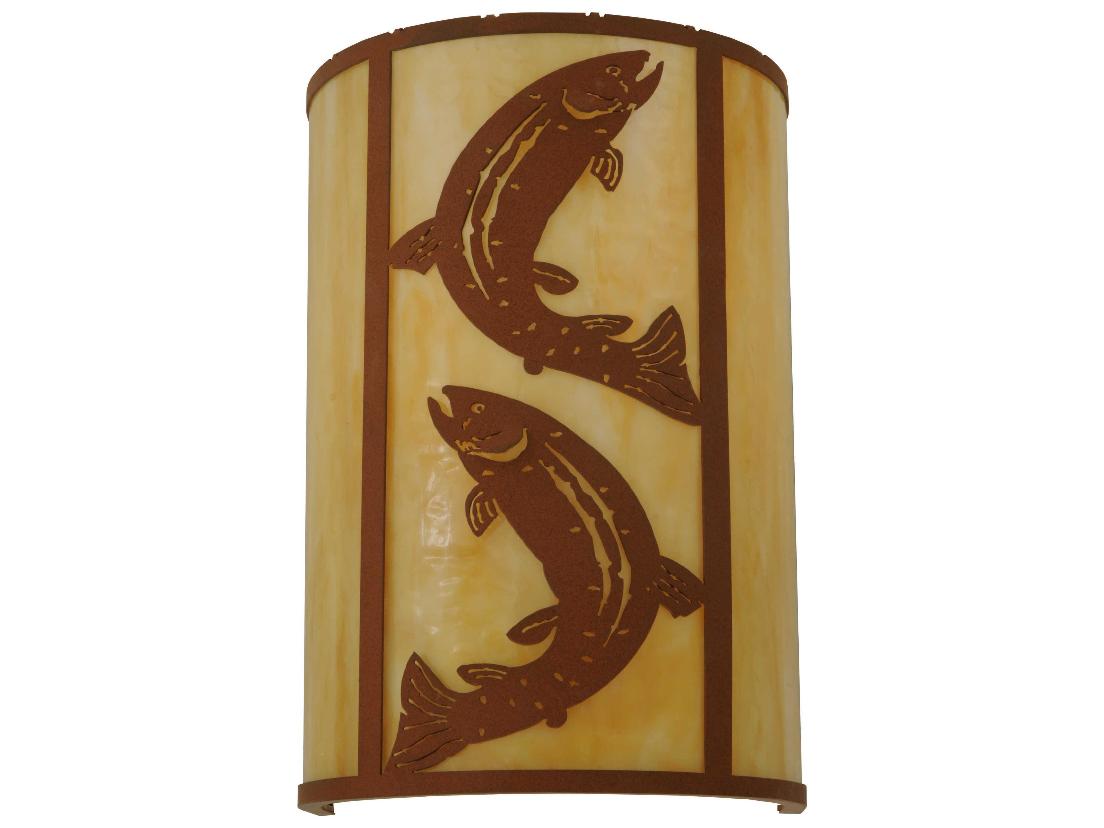 Leaping Trout Outdoor Wall Light