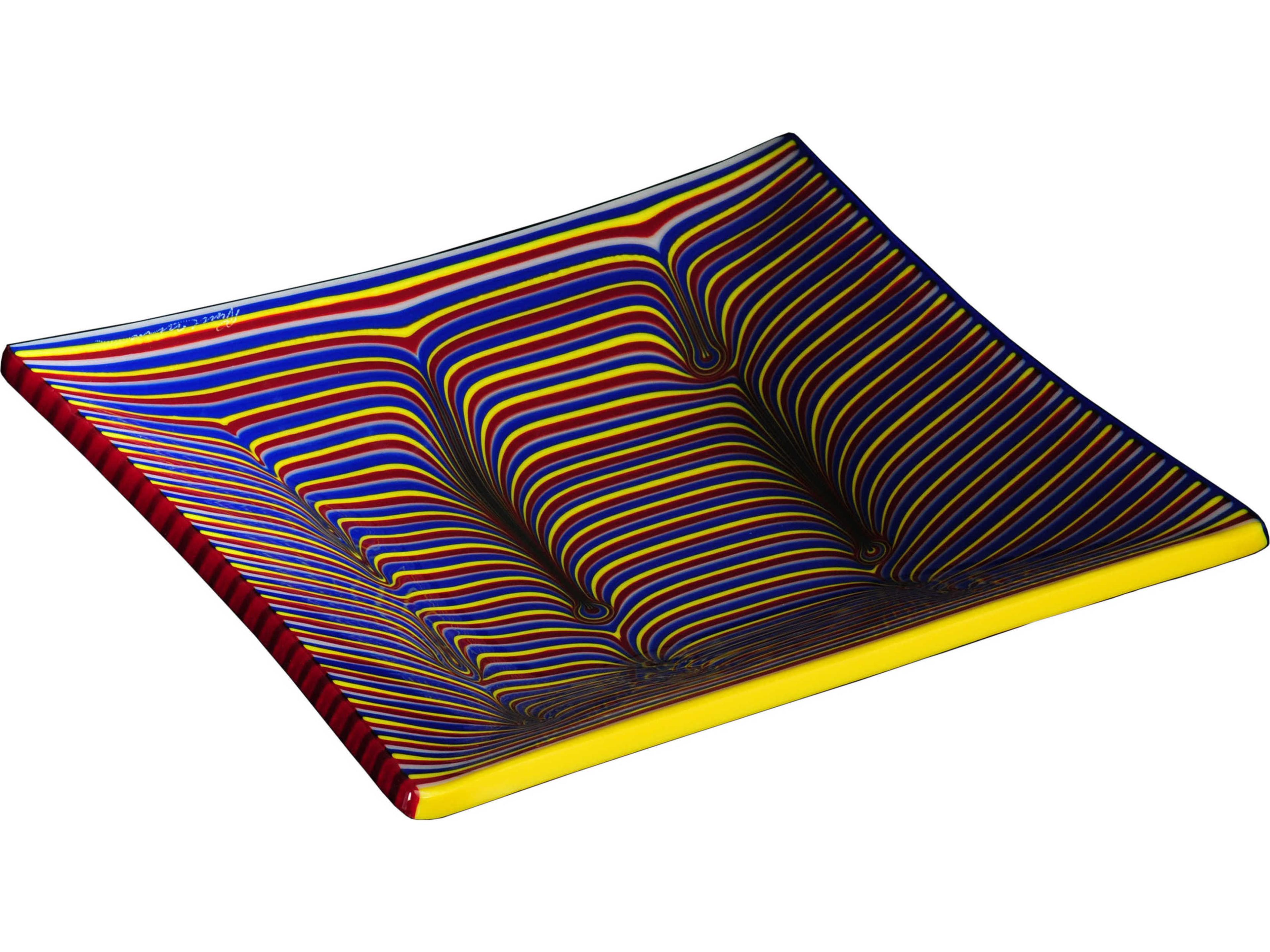 Metro Fusion Sunset Glass Bowl