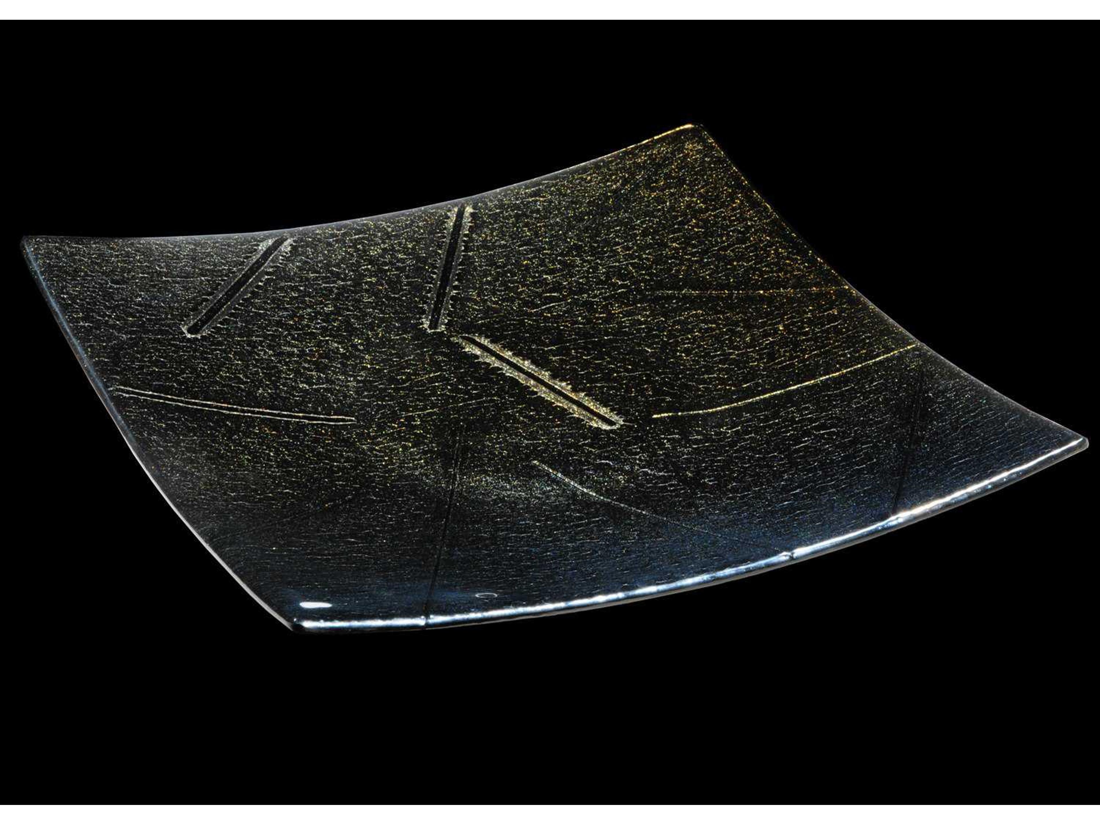 Metro Fusion Goldfusion Glass Plate