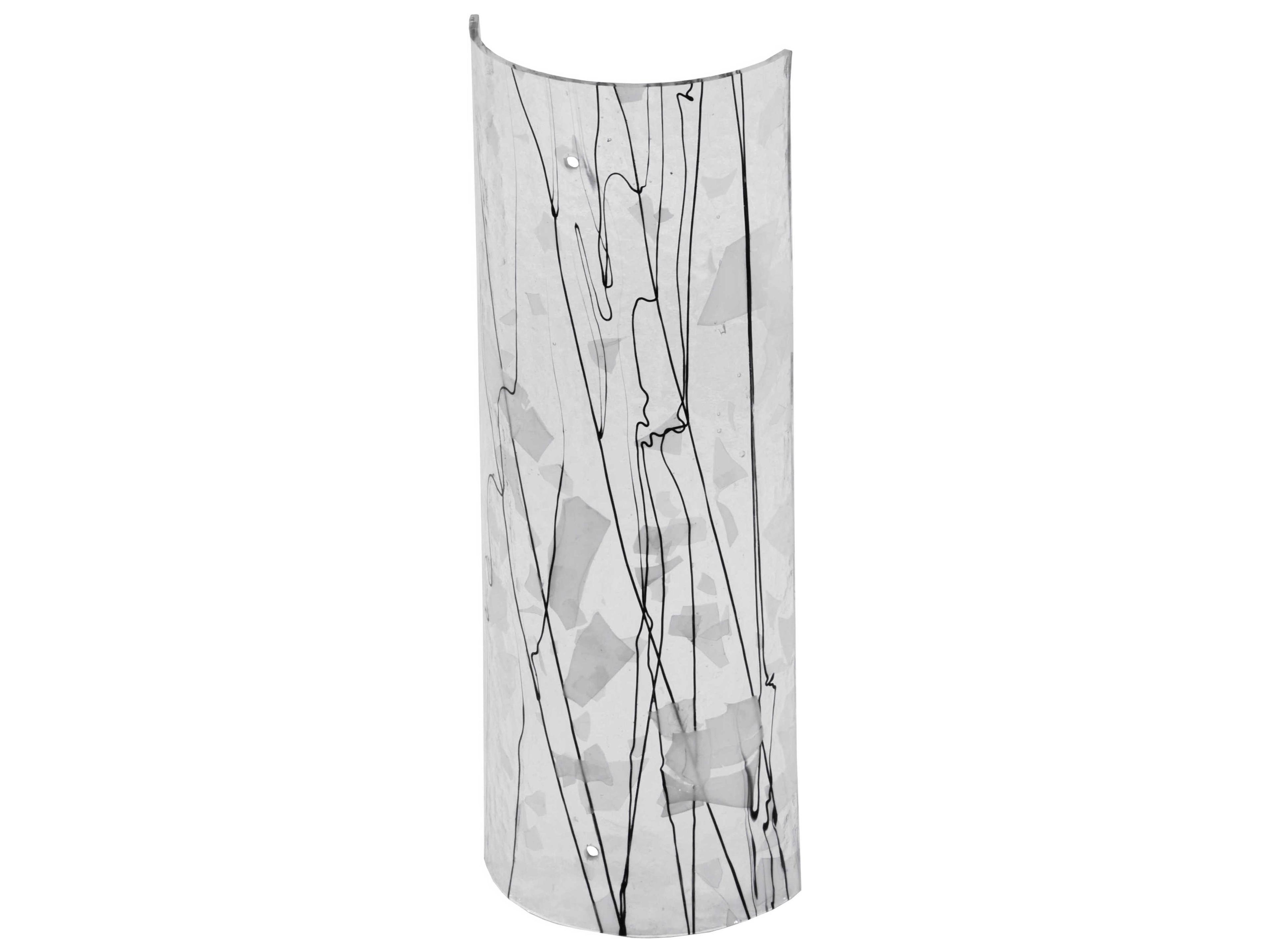 Metro Fusion Branches Glass Cylinder Shade