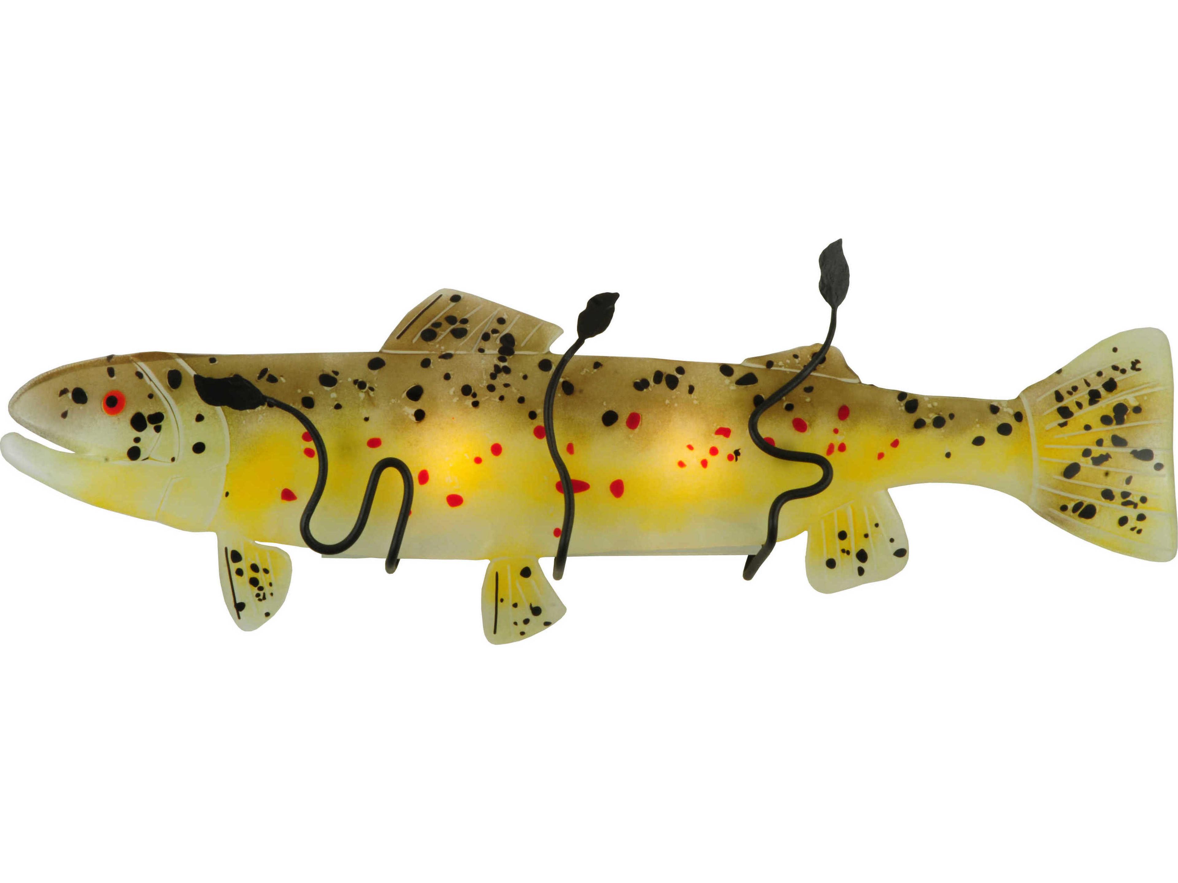 Metro Fusion 2-Light Brown Tiffany Wall Sconce