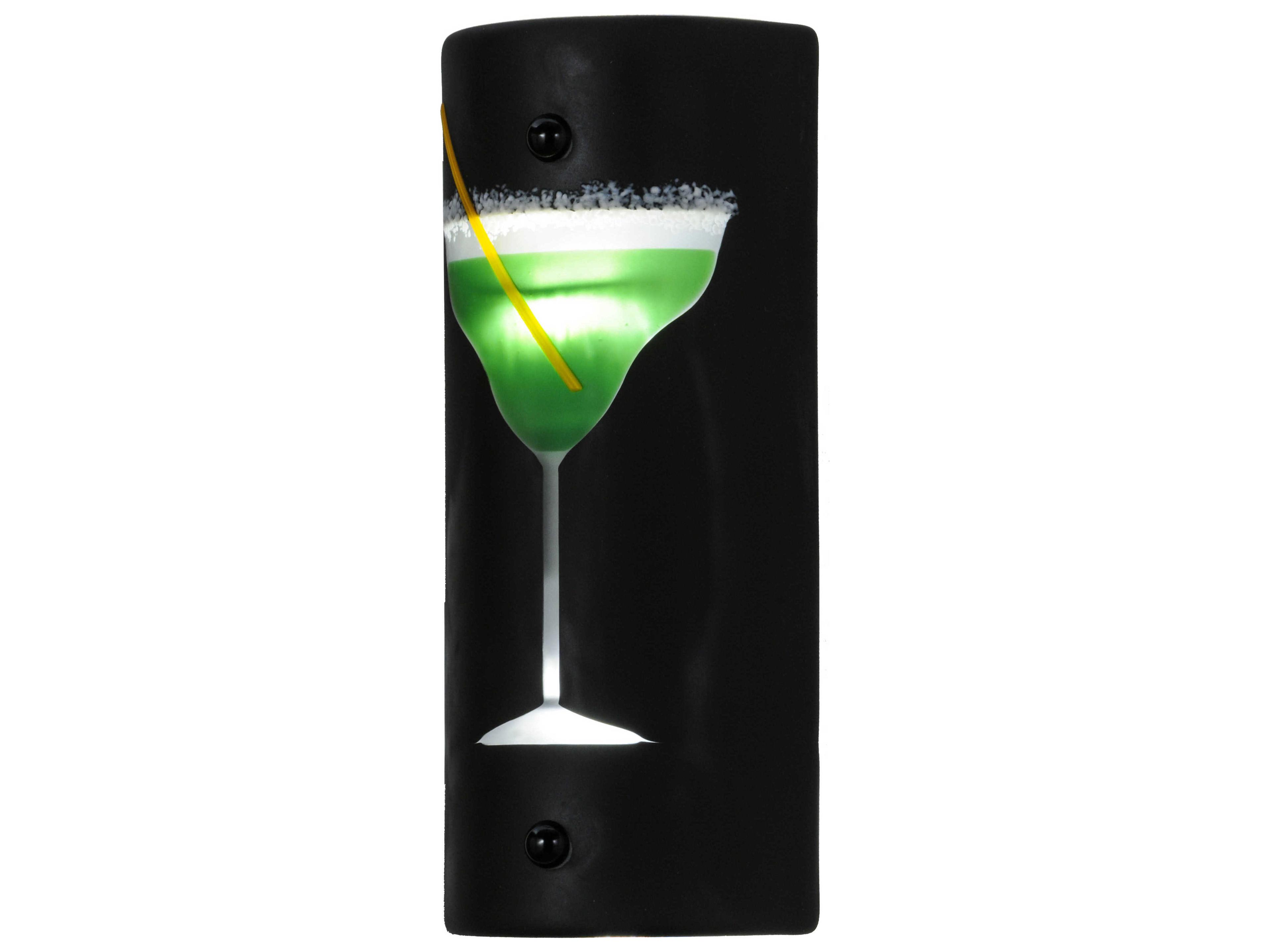 Metro Fusion 2-Light Black LED Wall Sconce