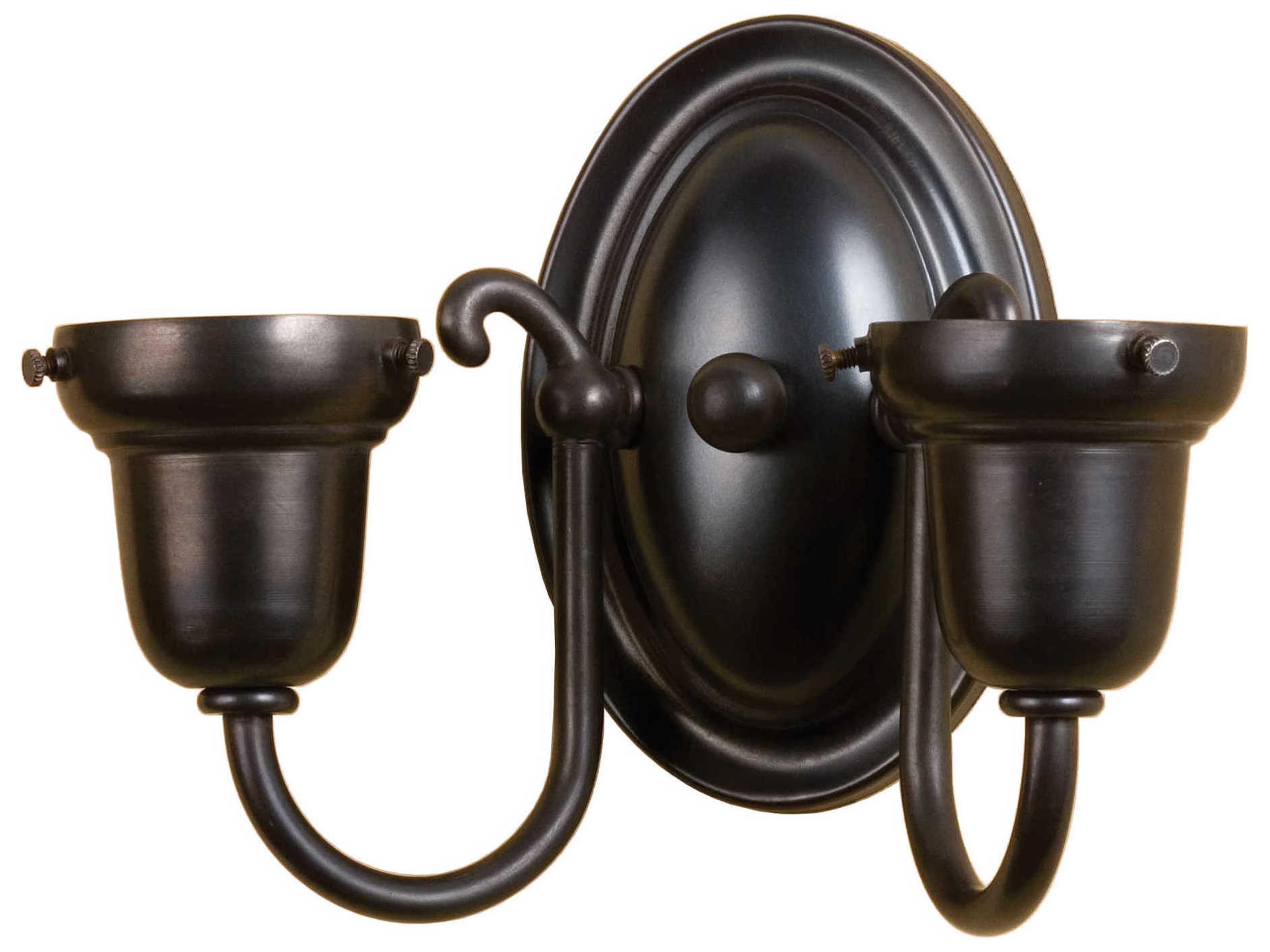 Arts & Crafts 2-Light Brown Wall Sconce