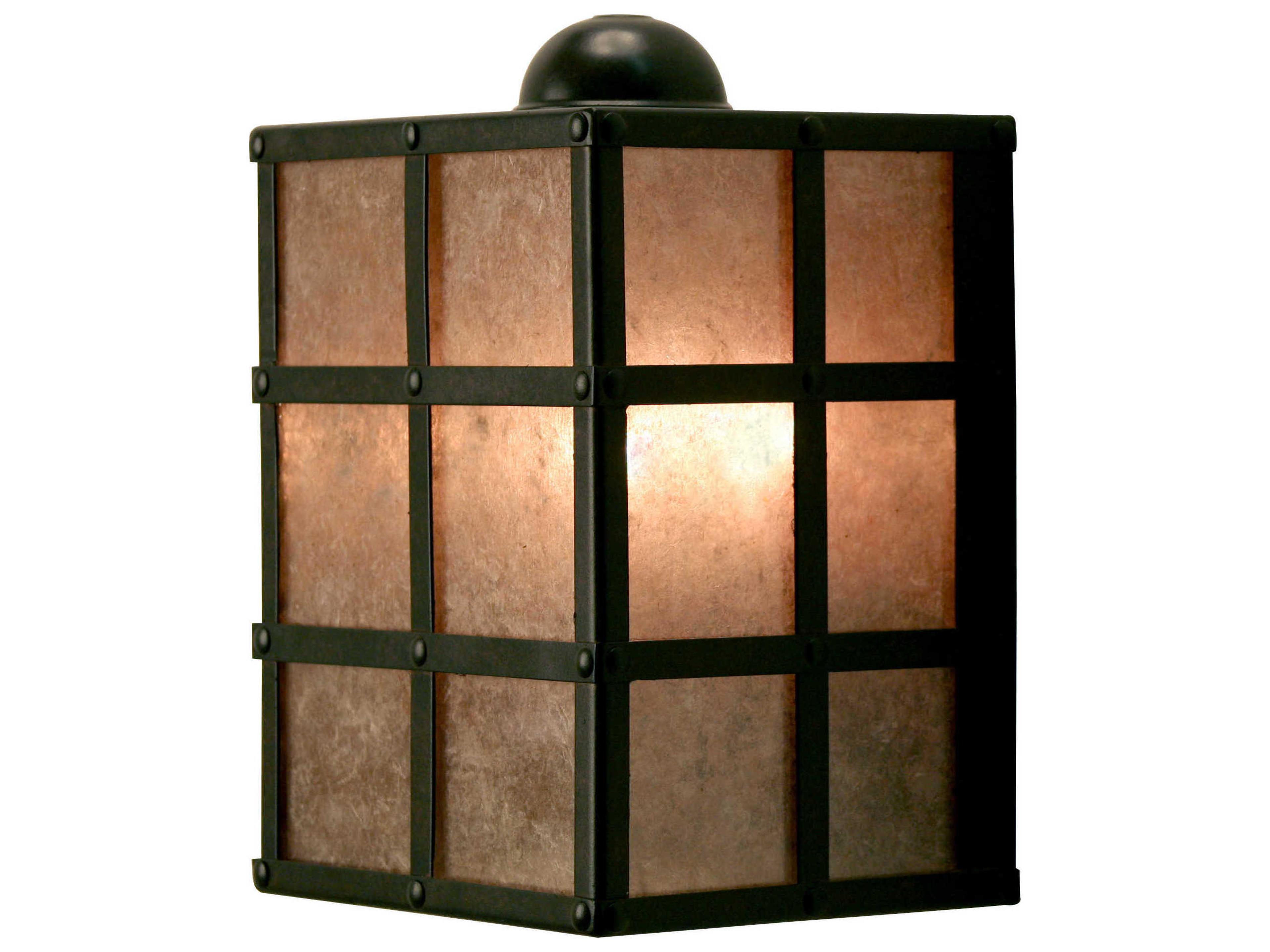 Baretta 2-Light Blackwash Brown Glass Wall Sconce
