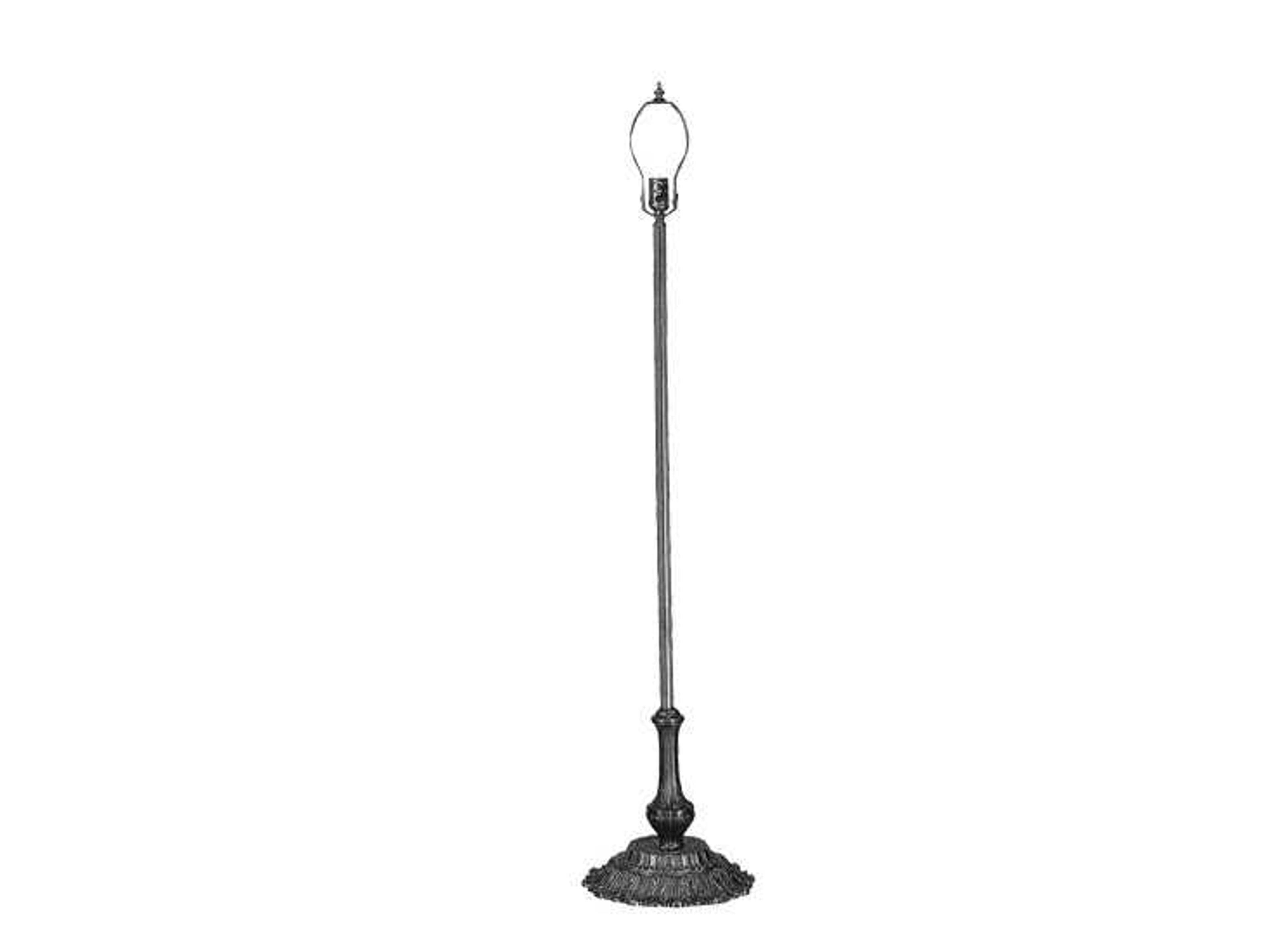 Antique Nickel Floor Lamp Base