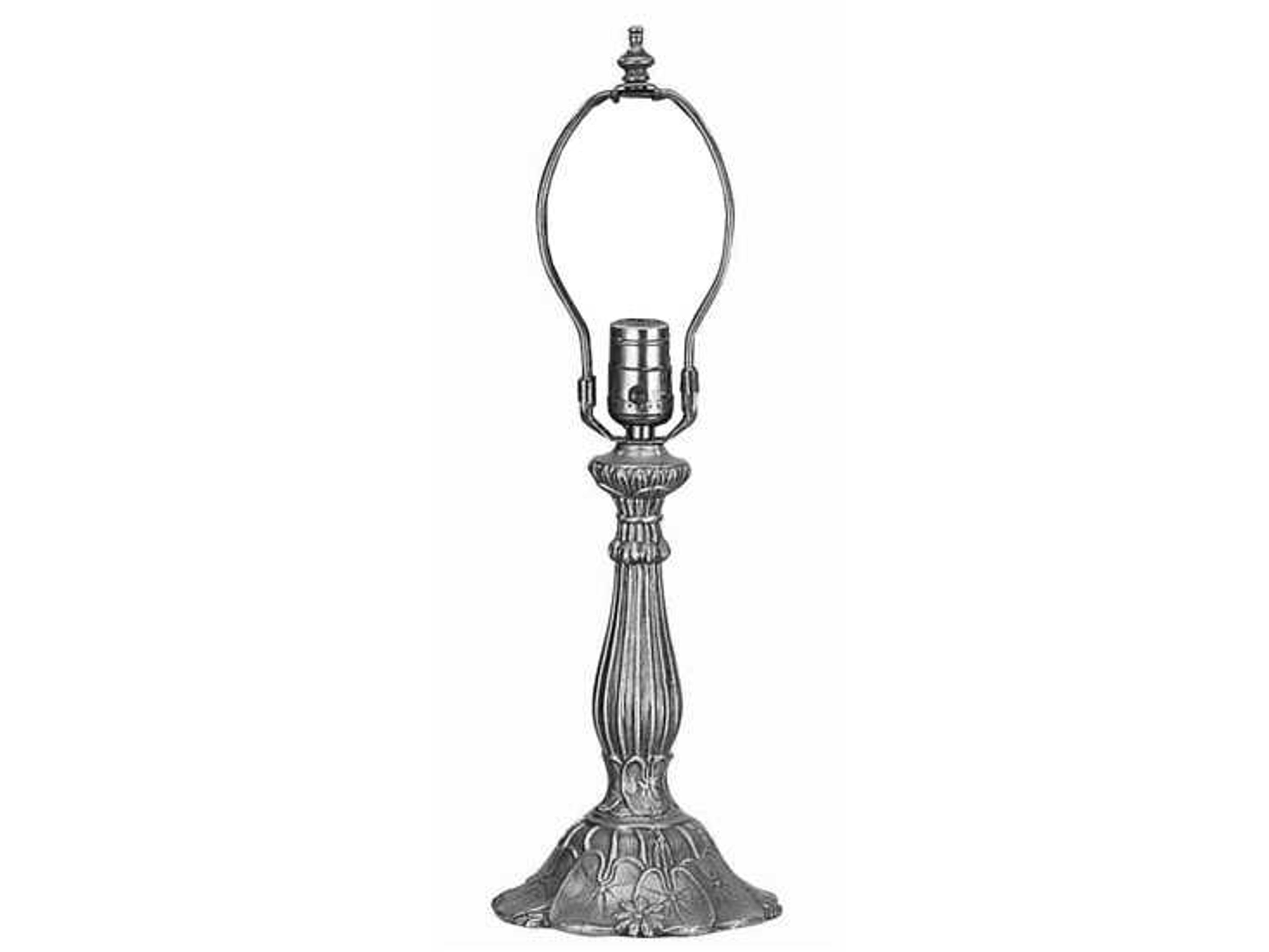 Lily Silver Table Lamp Base