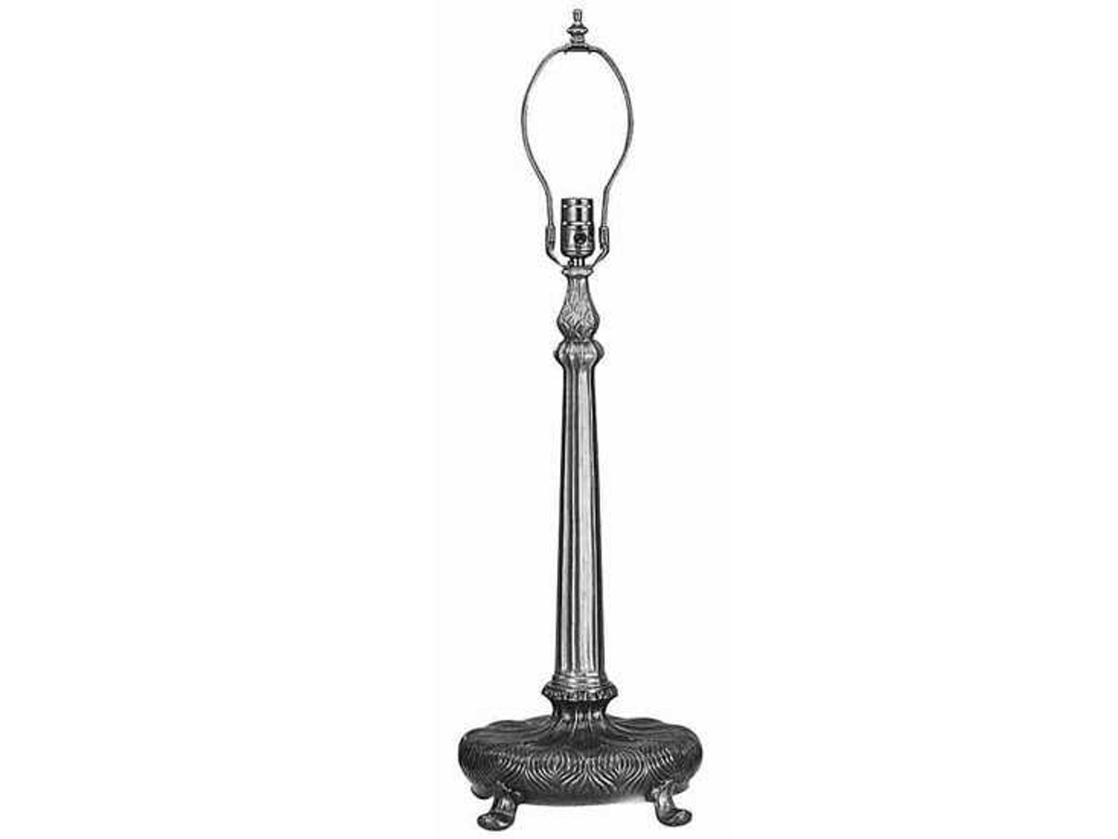 Onion Quad Footed Table Lamp Base
