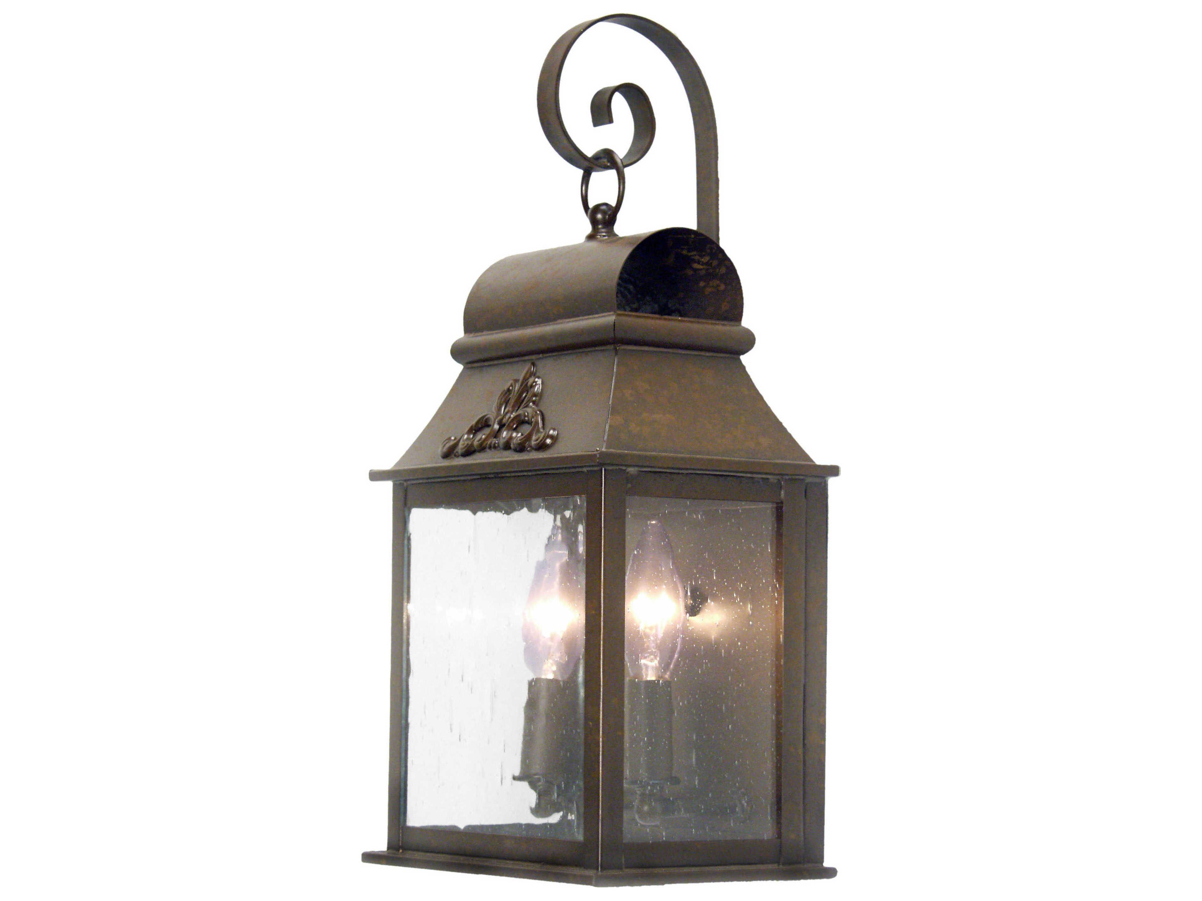 Bastille 2 - Light Glass Outdoor Wall Light