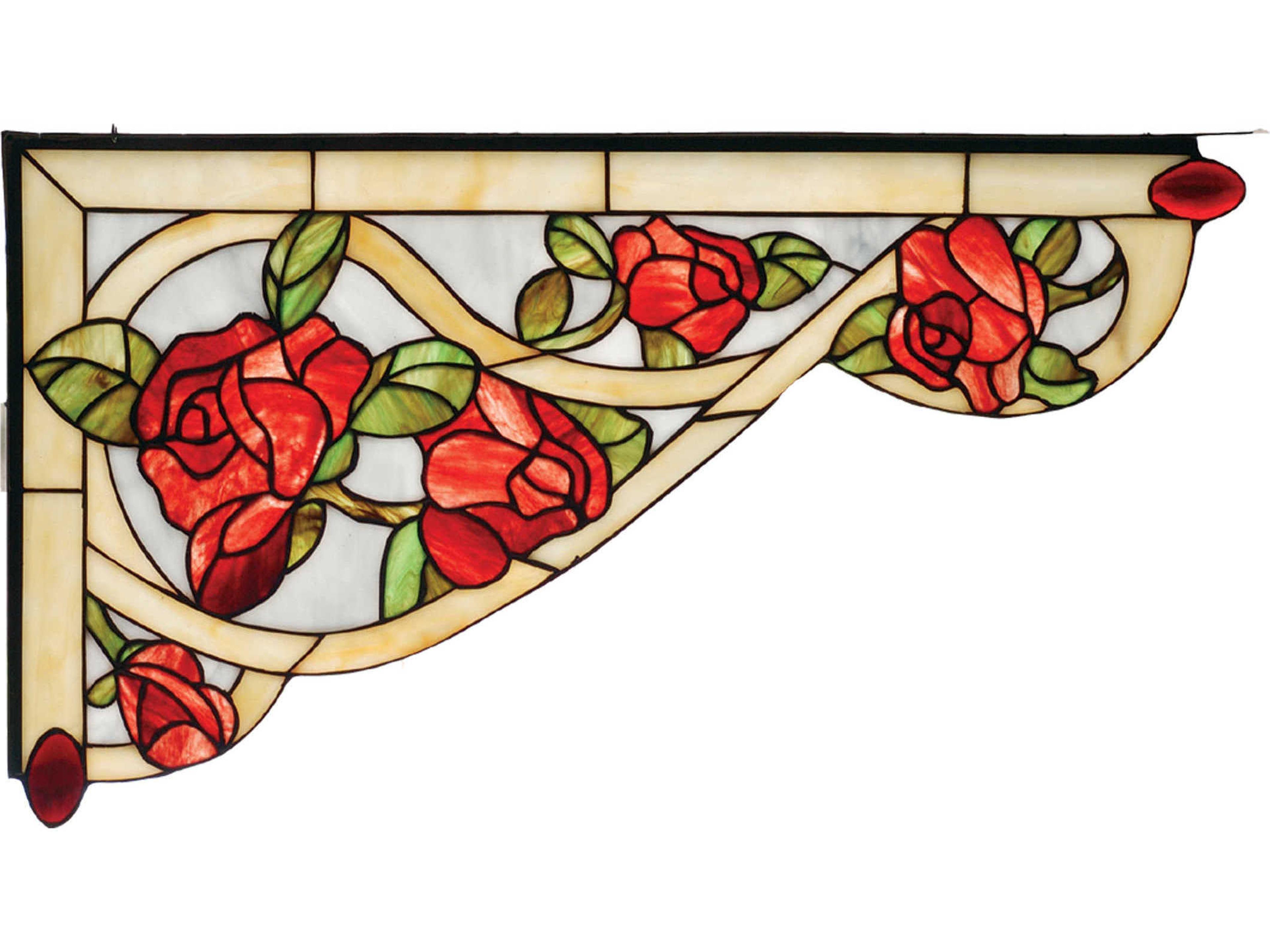 Bed Of Roses Glass Wall Art