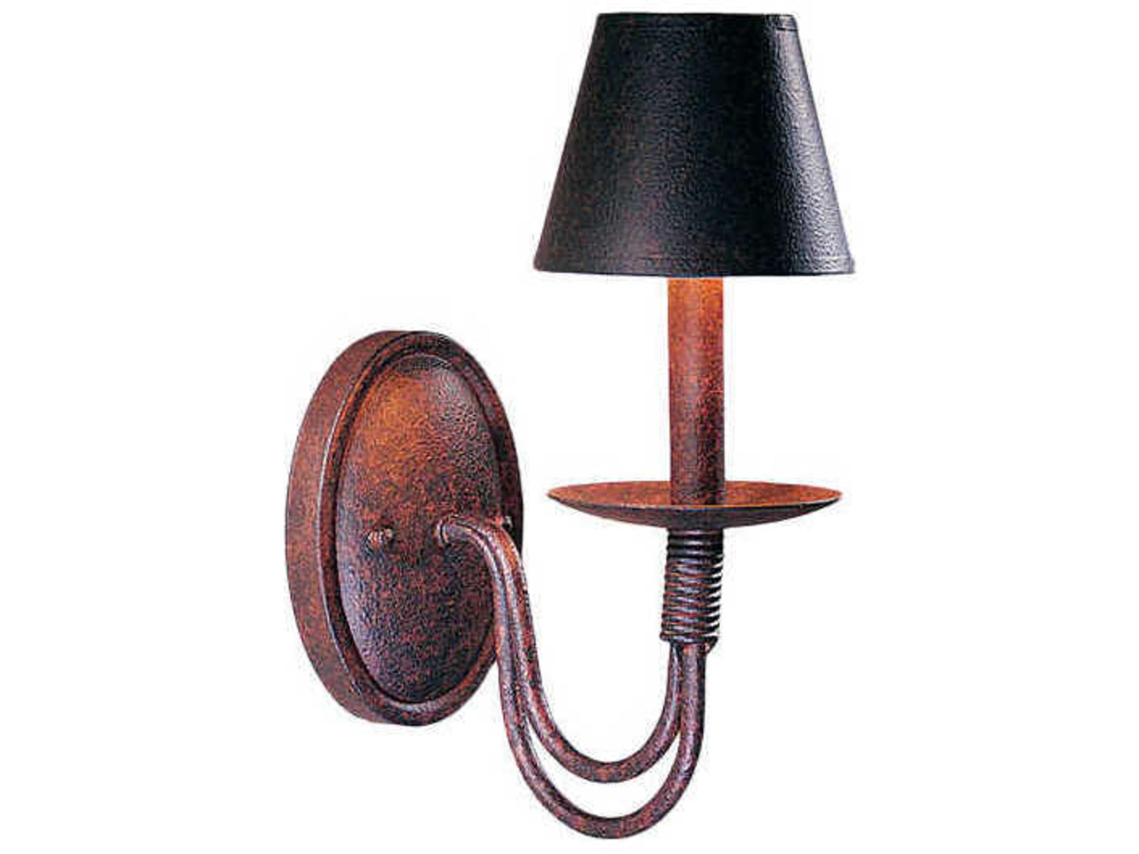Bell 1-Light Rusty Nail Brown Wall Sconce