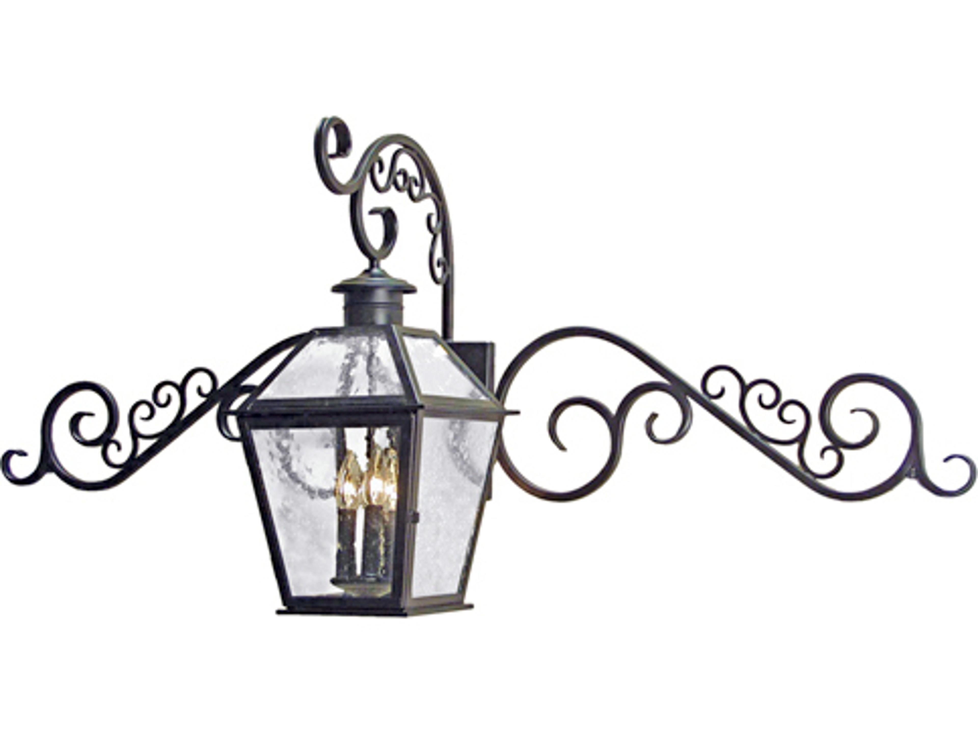 Bentley 3 - Light Glass Outdoor Wall Light