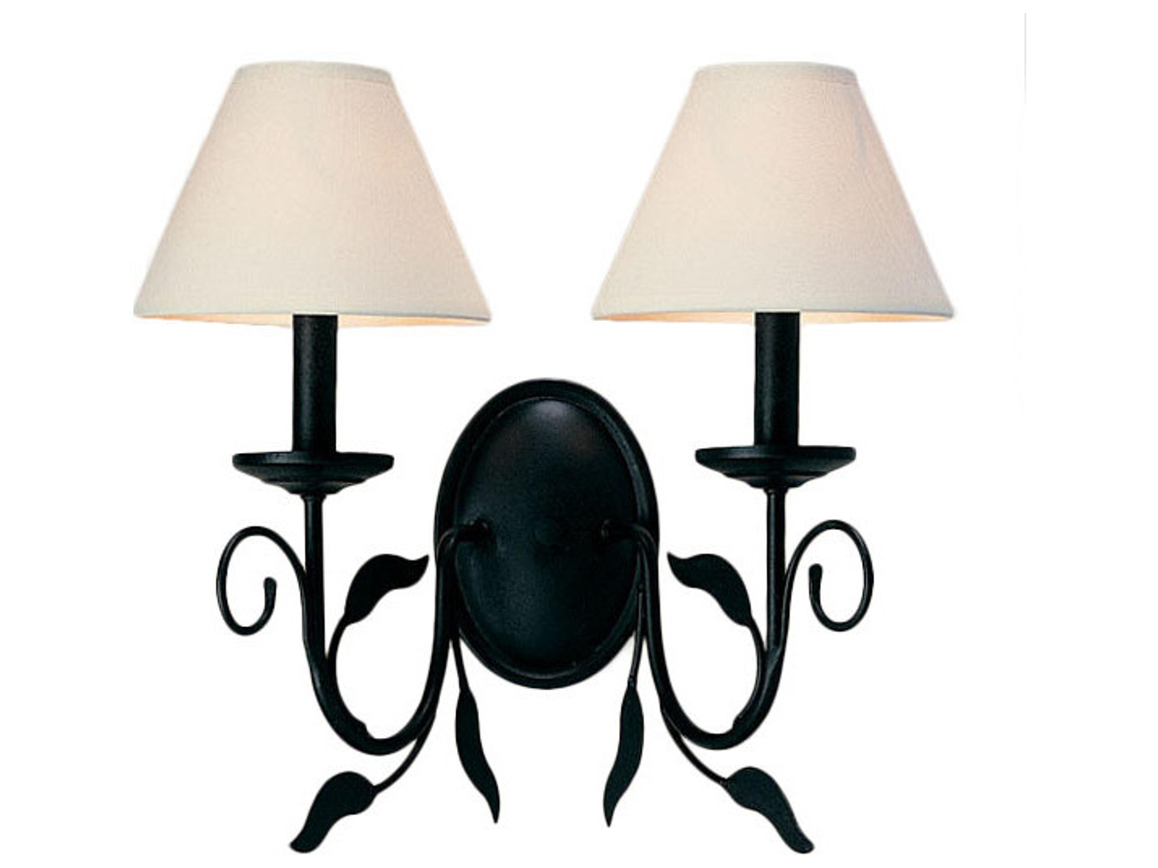 Bordeaux 2-Light Blackwash Wall Sconce