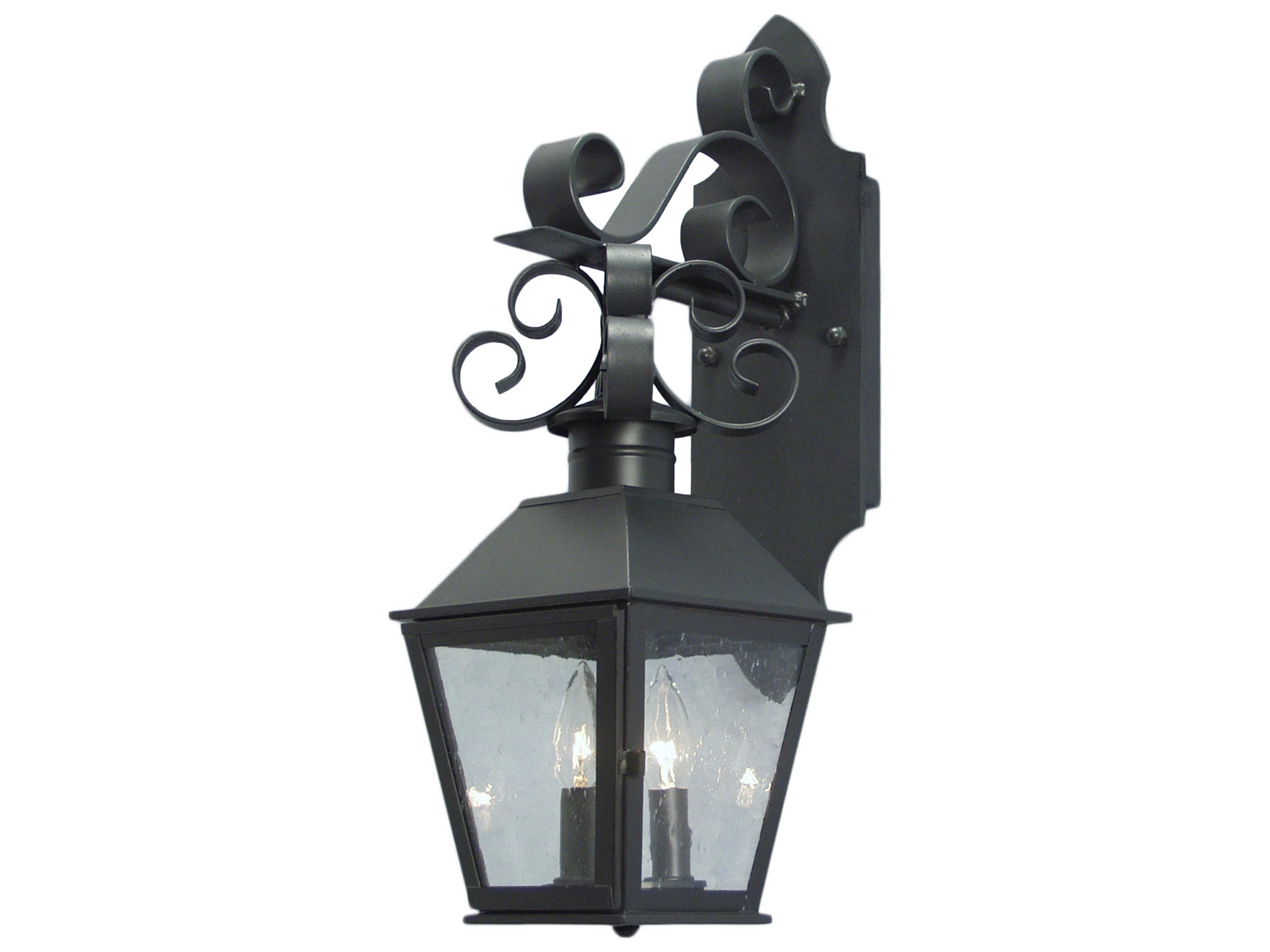 Cadence Black 2 - Light Glass Outdoor Wall Light