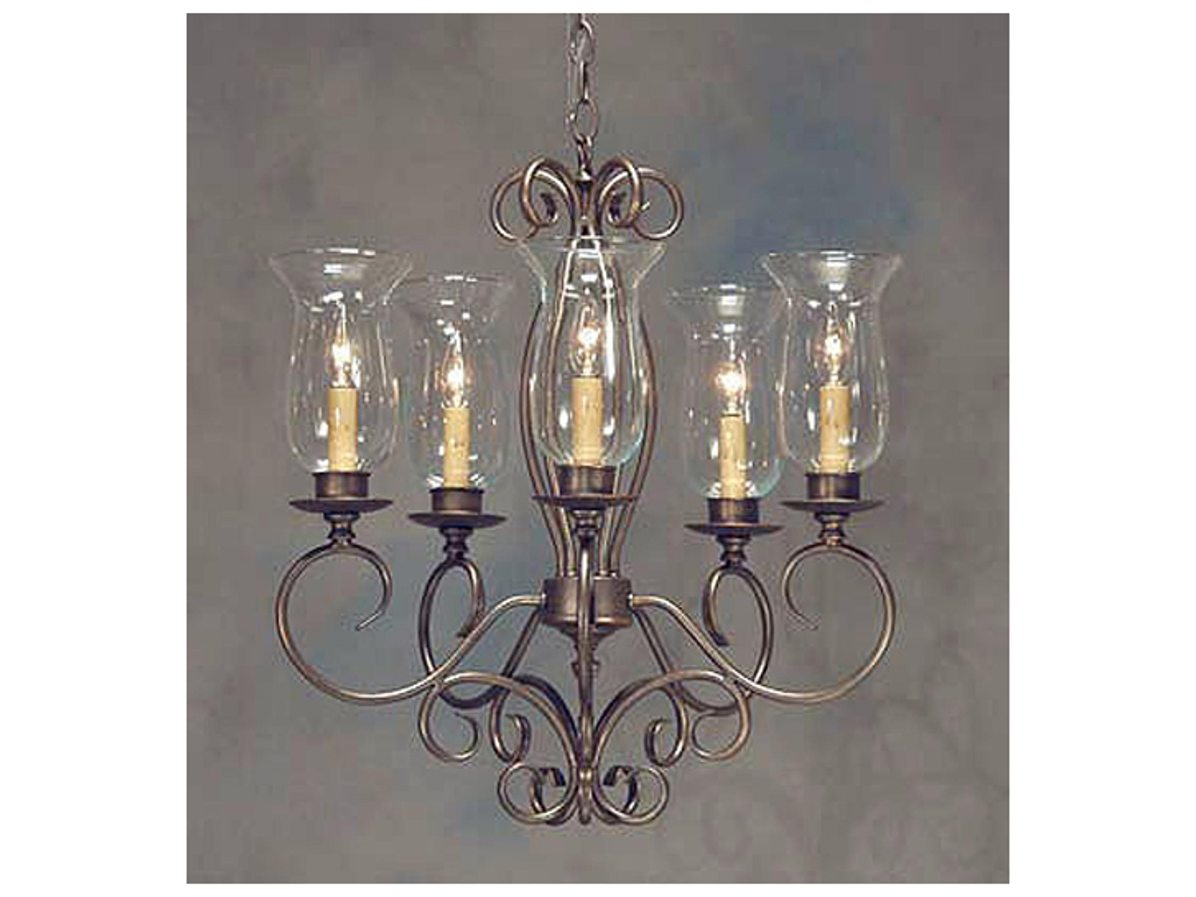 Calista 5-Light Brown Bell Chandelier