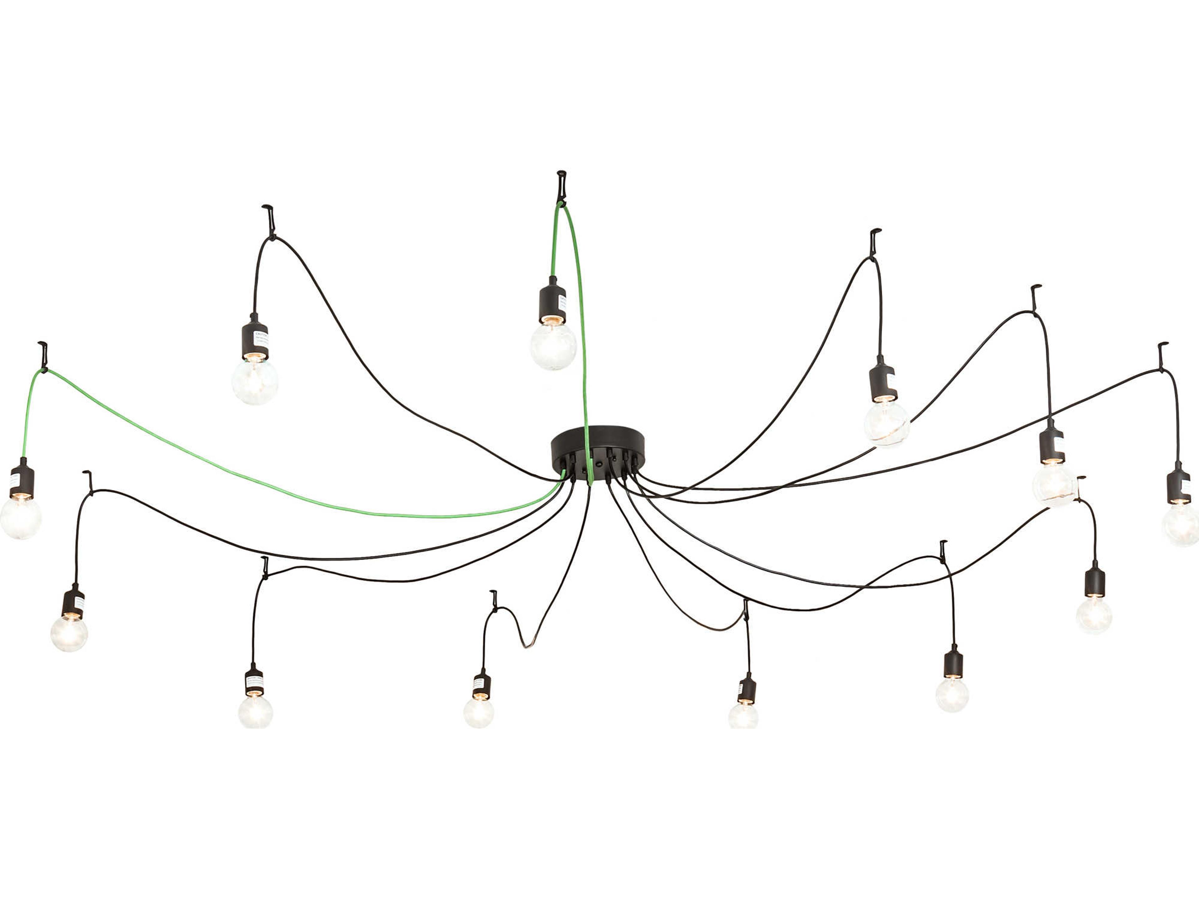 Castiliolite 12-Light Black LED Pendant