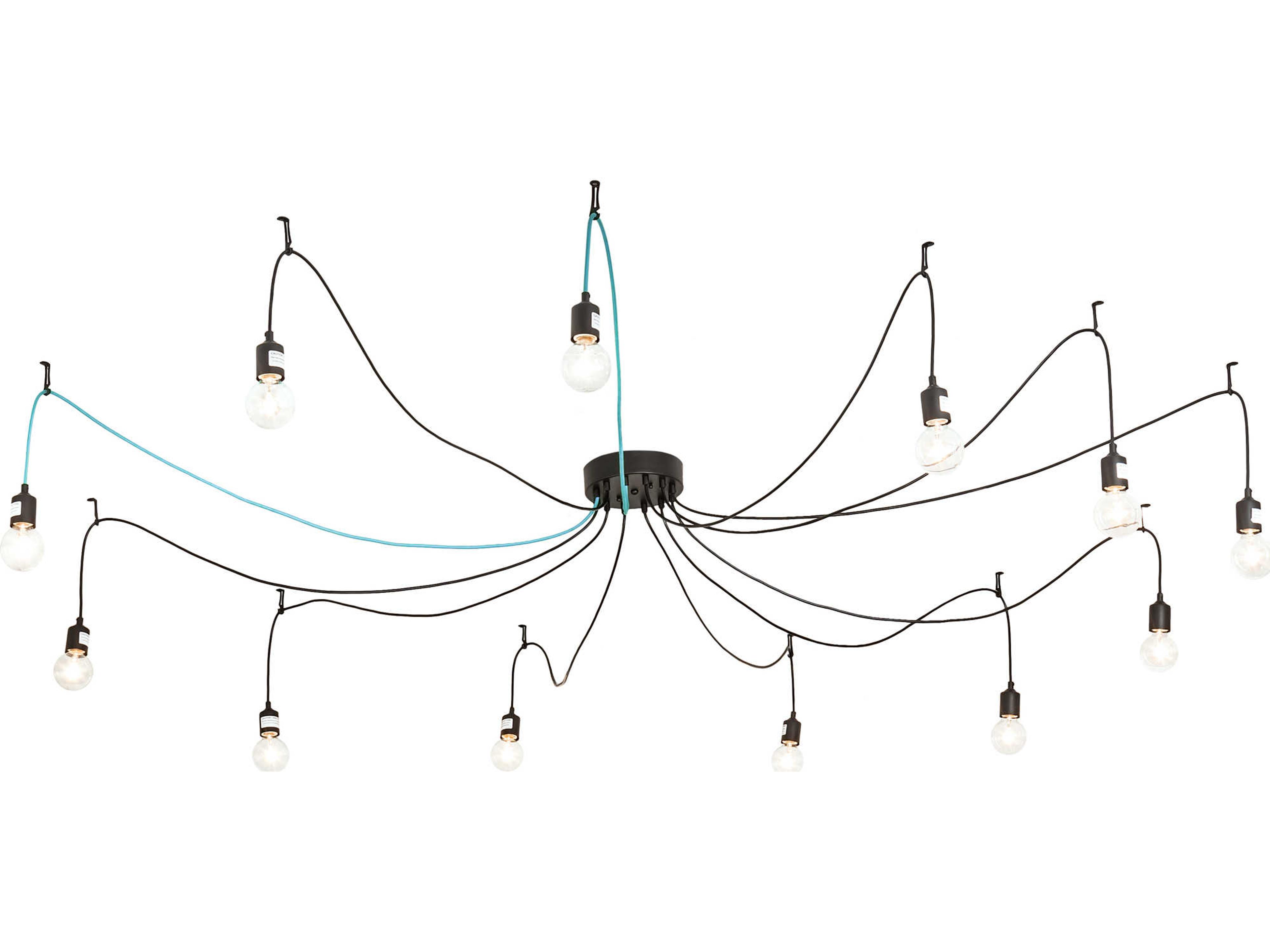 Castiliolite 12-Light Black LED Pendant