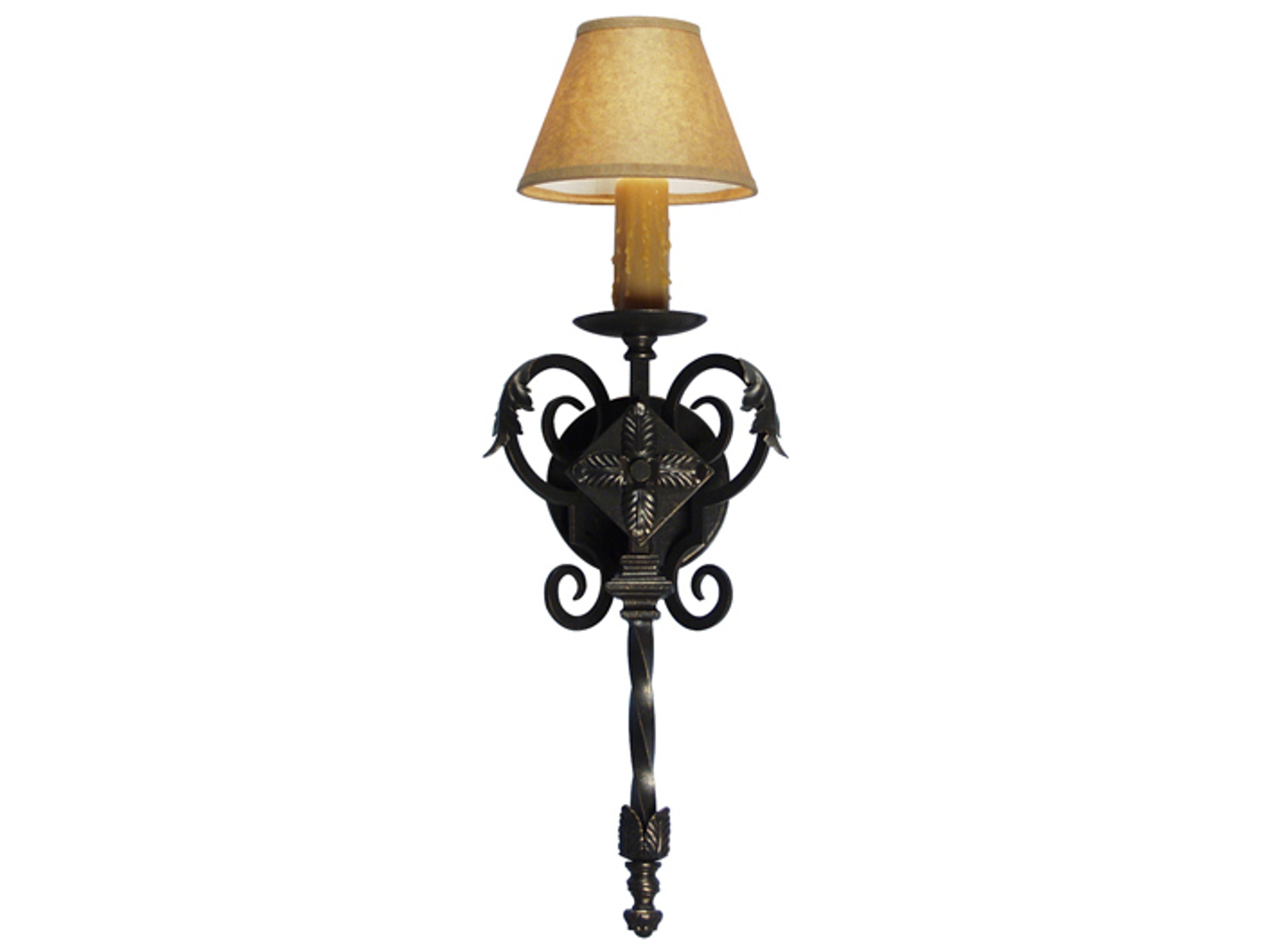 Catherine Gilded Tobacco Brown Wall Sconce