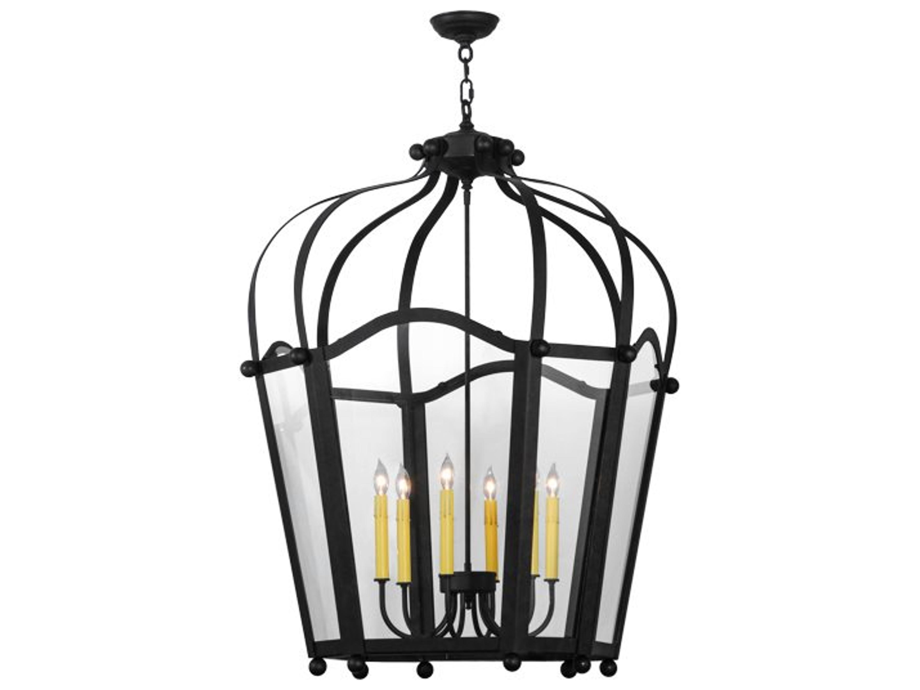 Citadel 6-Light Black Candelabra Chandelier