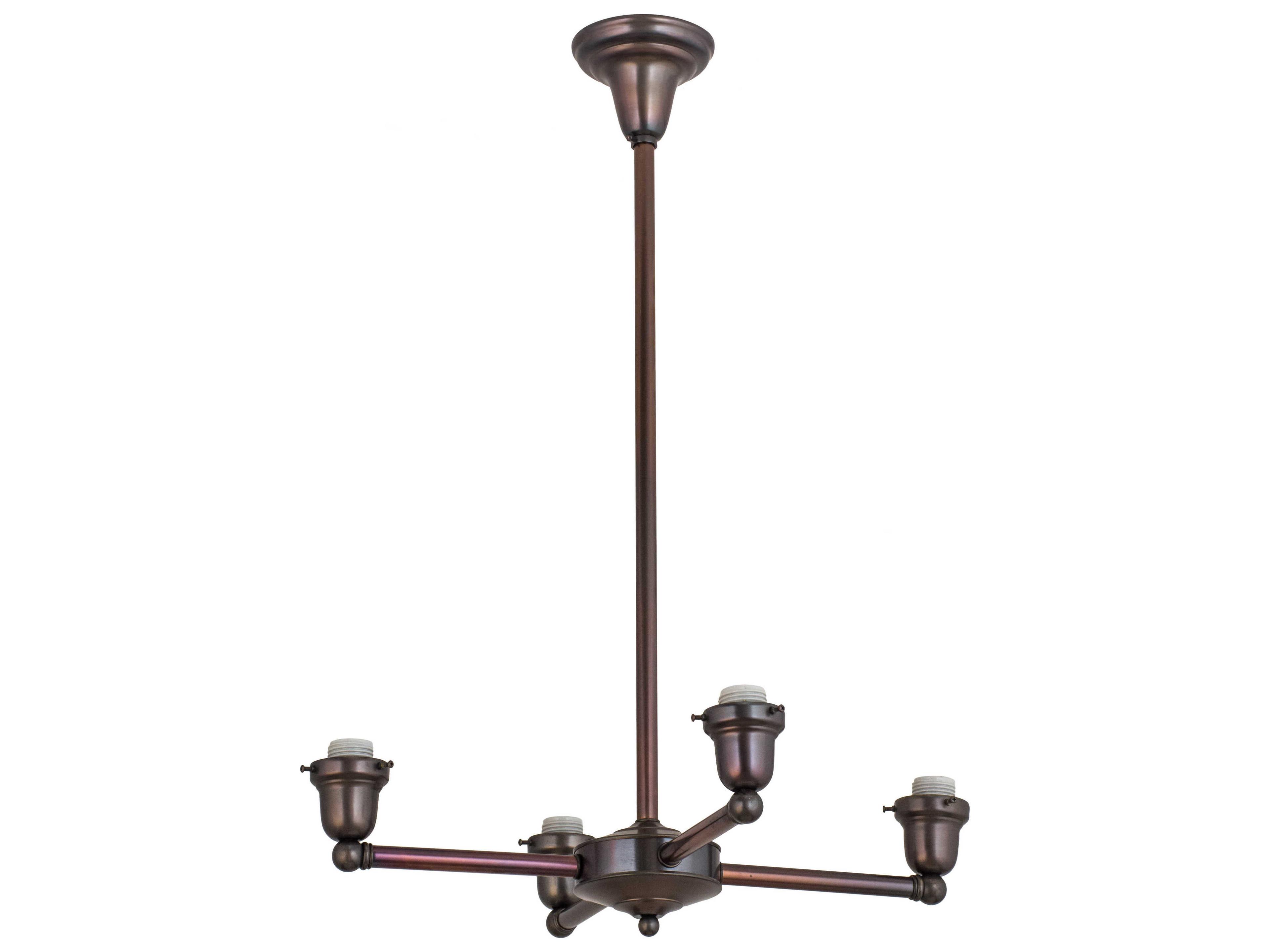 Meyda 4-Light Brass Chandelier