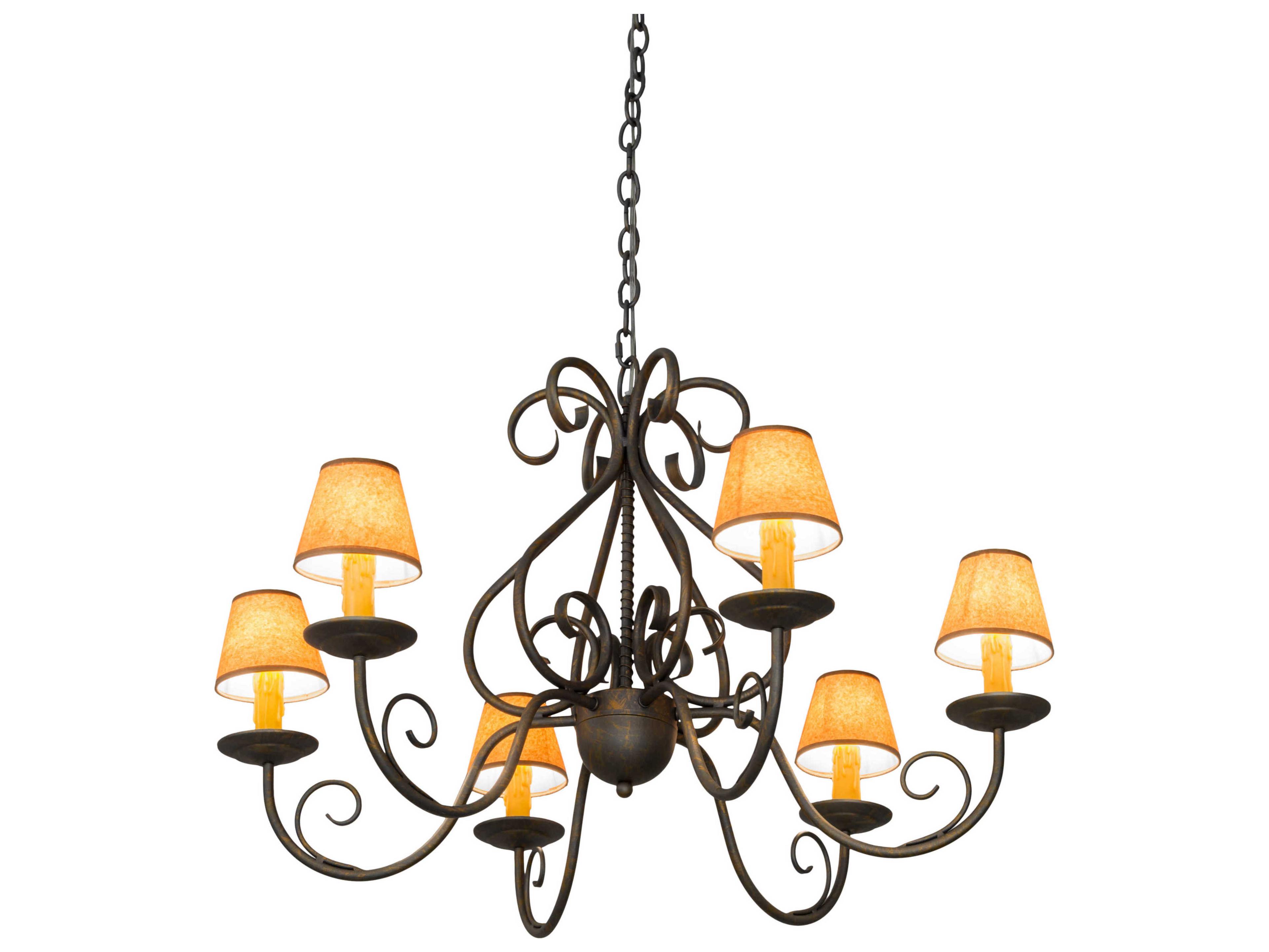 Jenna 6-Light Bronze Empire Chandelier