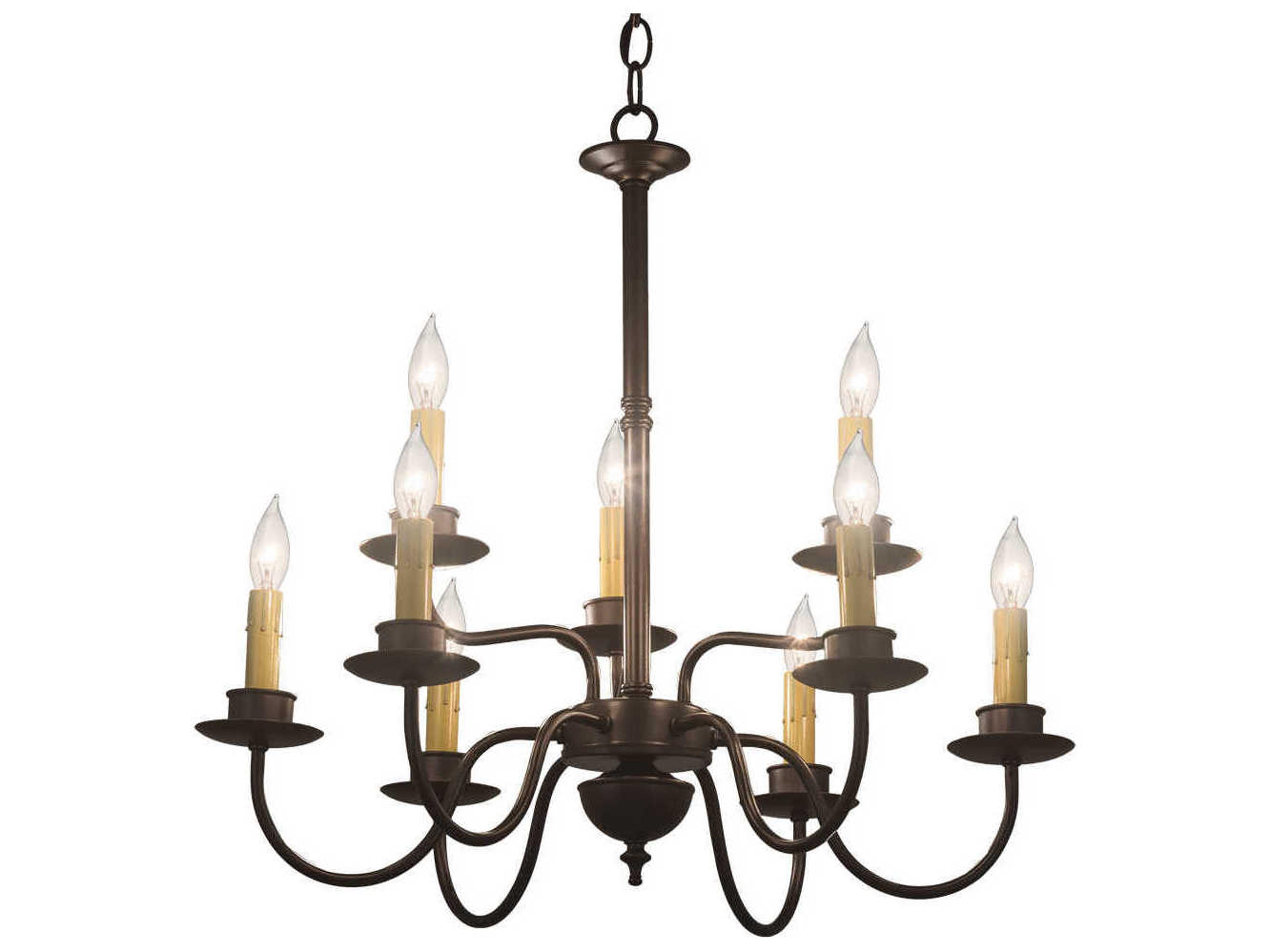 Meyda 9-Light Black Candelabra Chandelier