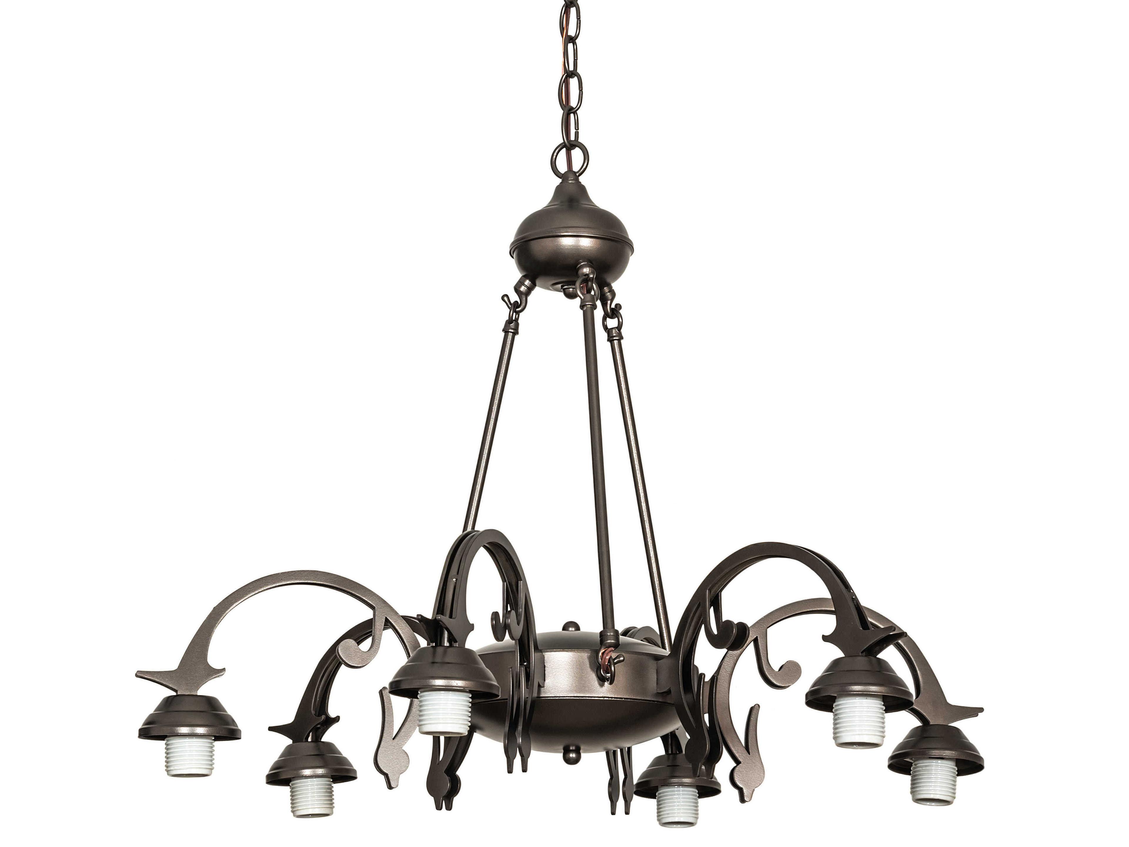 6-Light Oil Rubbed Bronze Chandelier